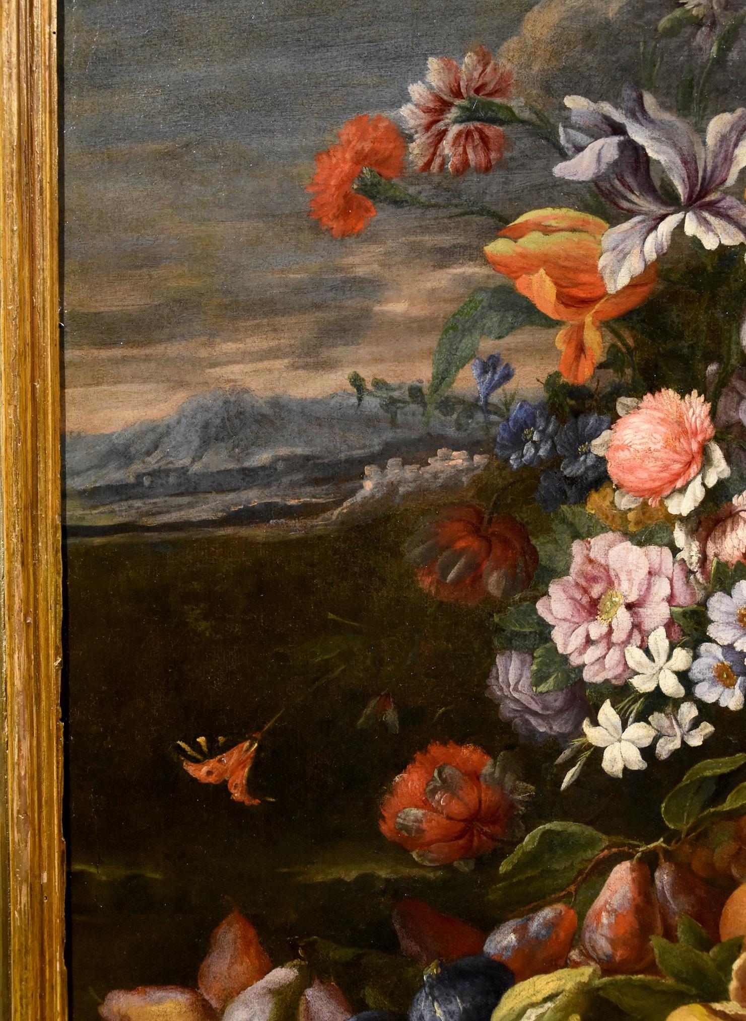 Brueghel Still Life Flowers Fruits Paint Old master Flemish 17th Century Italy 1