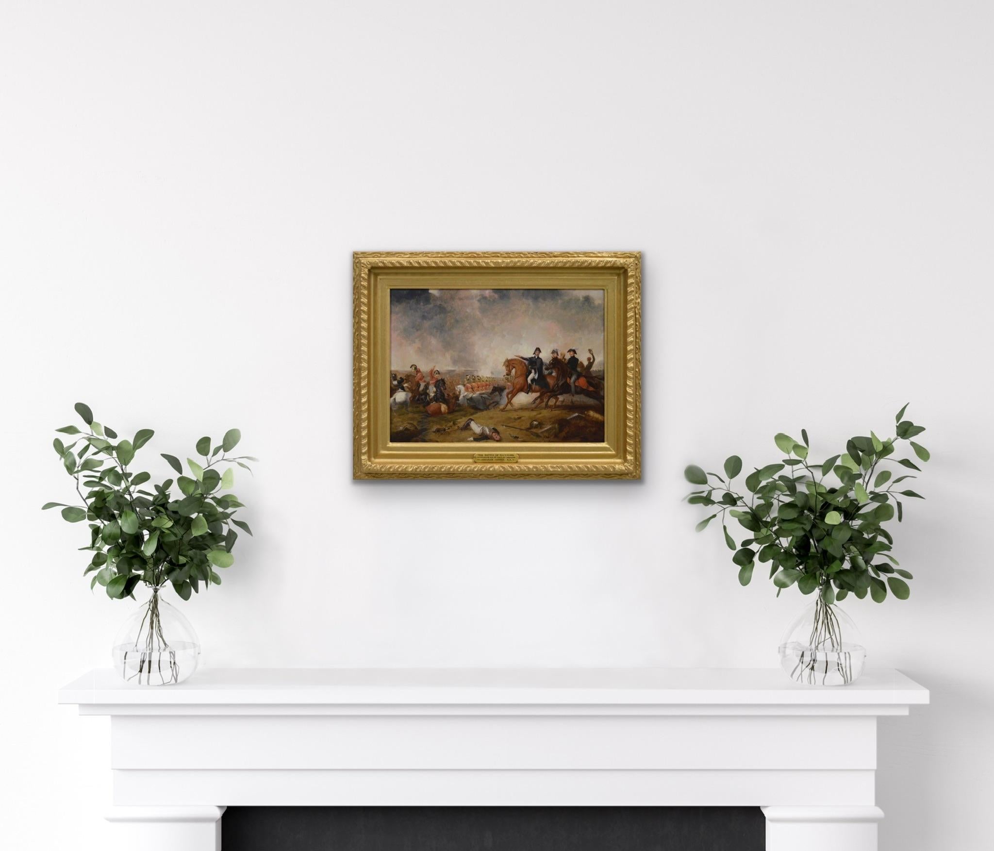 Dipinto a olio storico militare del XIX secolo raffigurante Wellington a Wellington in vendita 4