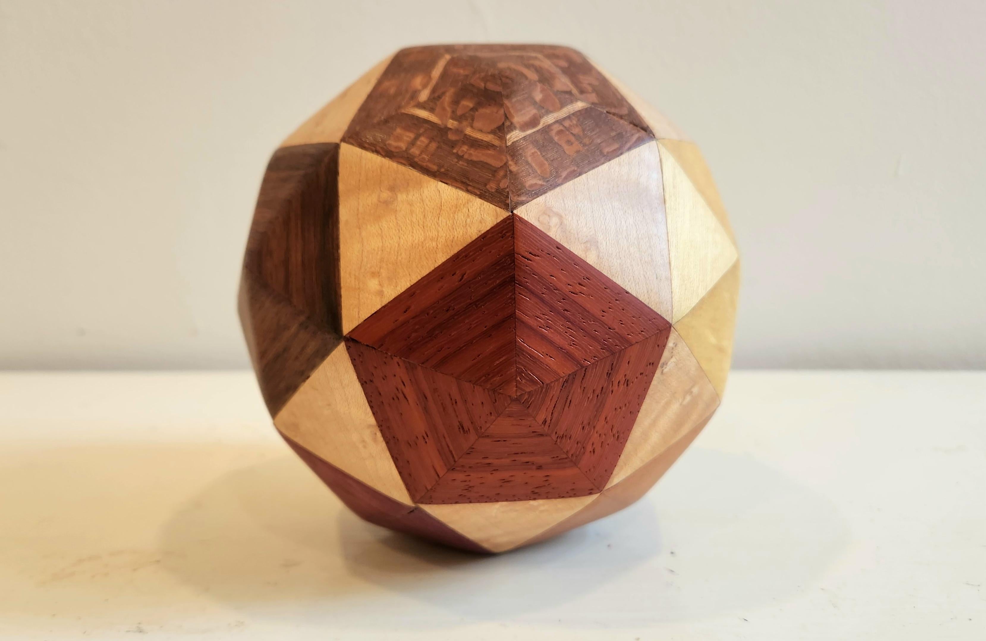 Sculpted Orb -- Icosahedron Frequency 2 For Sale 1