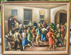 "Barn Dance" WPA American Scene Regionalism 20th Century Oil Modernism Modern
