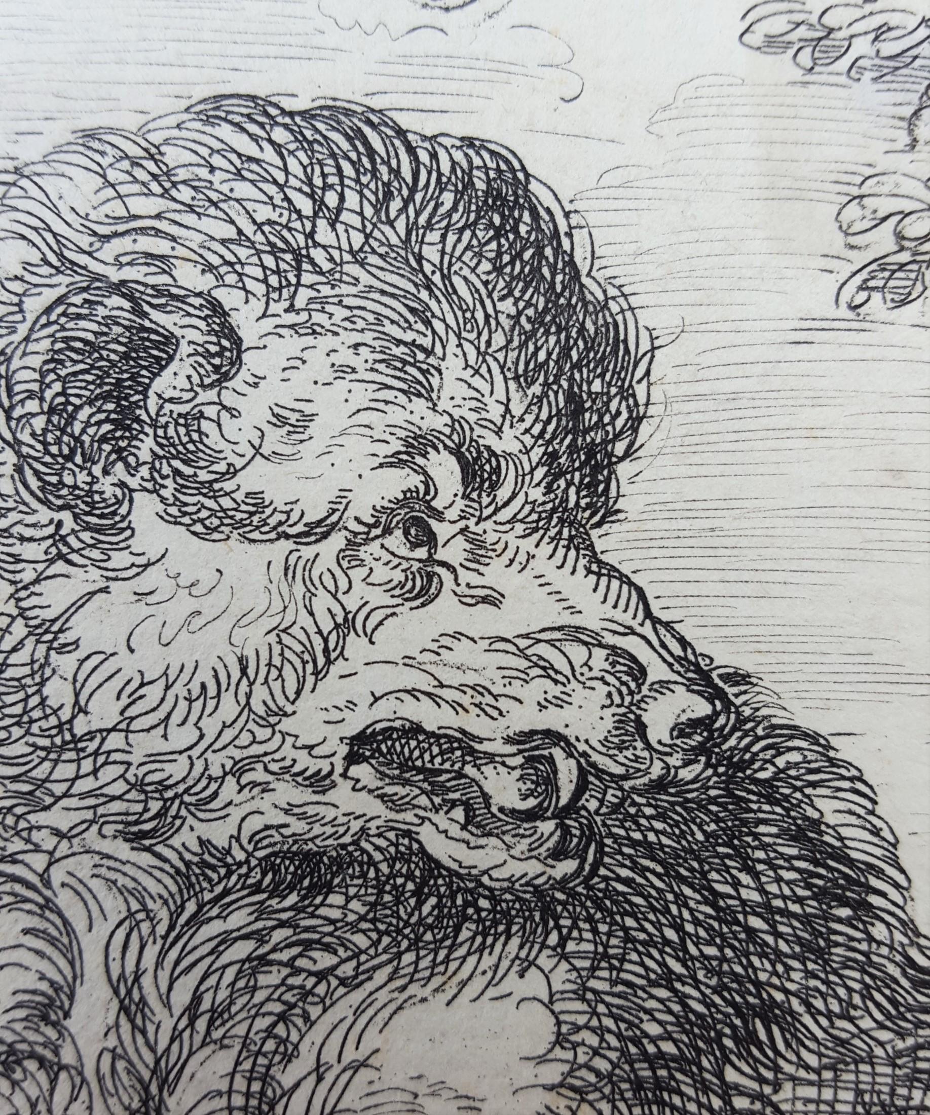 Honden Jagen Op Een Beer (Hounds Hunting a Bear) /// Old Masters Dogs Landscape For Sale 12