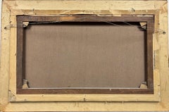 Raffinato dipinto a olio vittoriano di grandi dimensioni Animali in un paesaggio pastorale, bella cornice