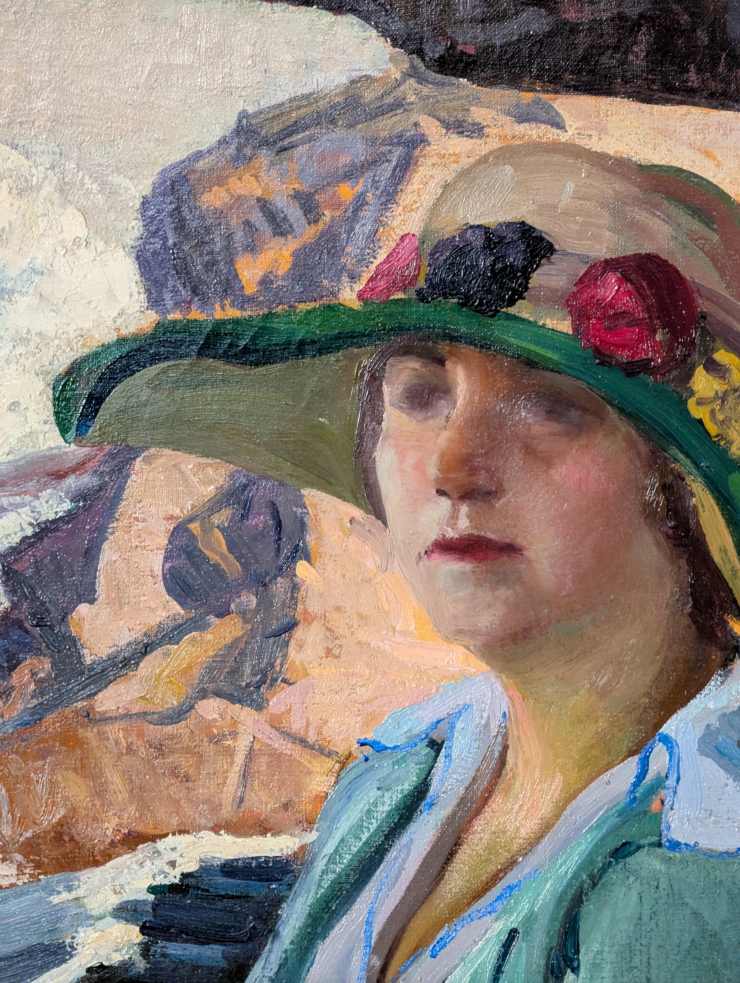 Amerikanischer Impressionist Porträtgemälde von 