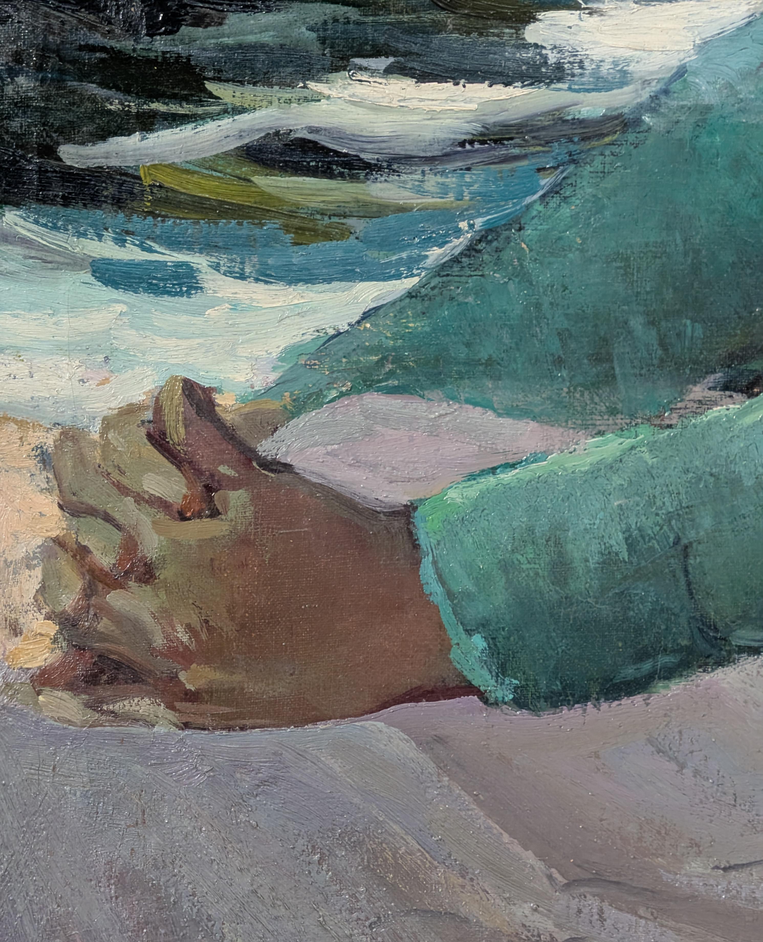 Amerikanischer Impressionist Porträtgemälde von 