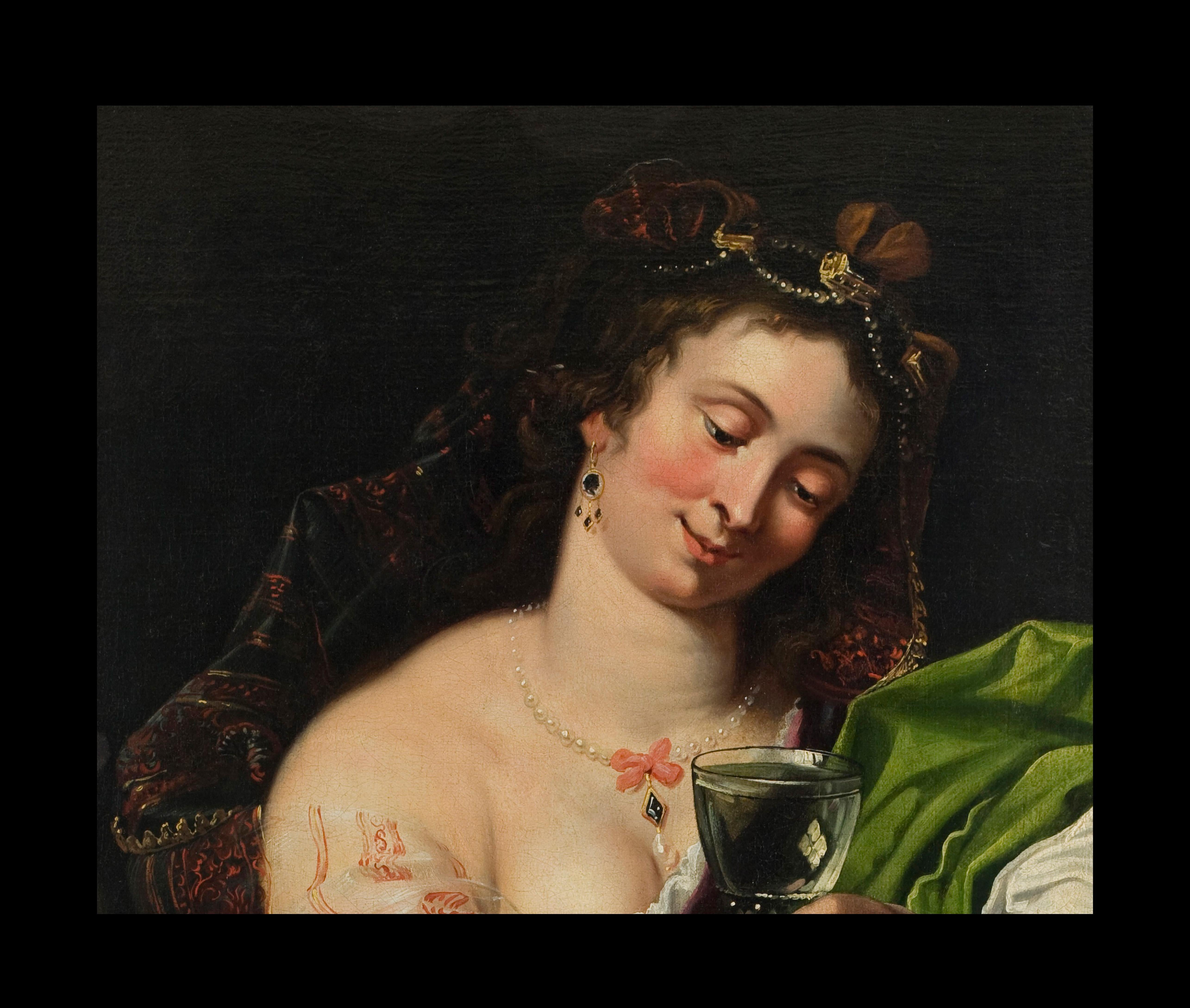Primo XVII secolo di Abraham Janssens La zingara Olio su tela Arte antica in vendita 2