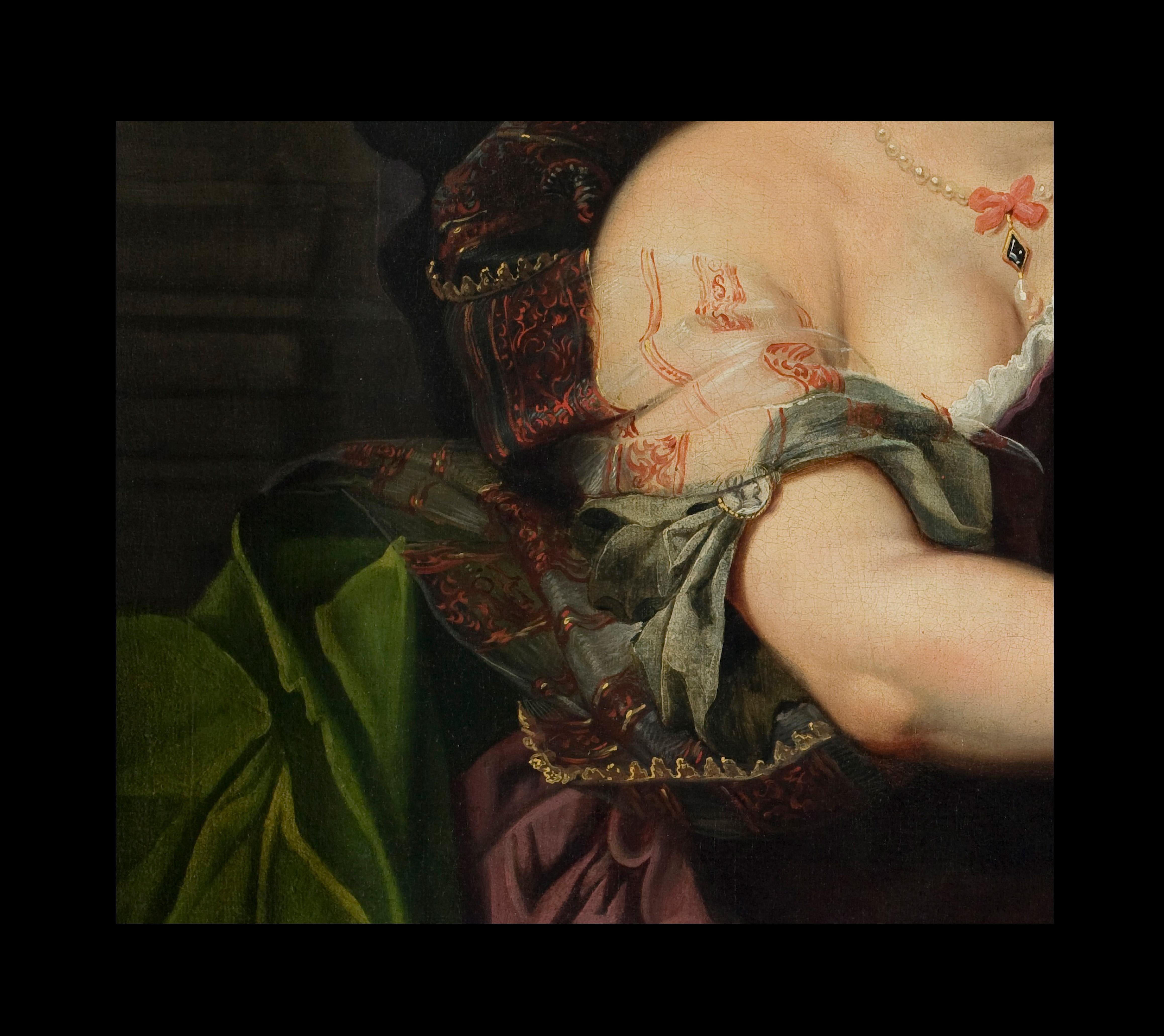 Primo XVII secolo di Abraham Janssens La zingara Olio su tela Arte antica in vendita 3