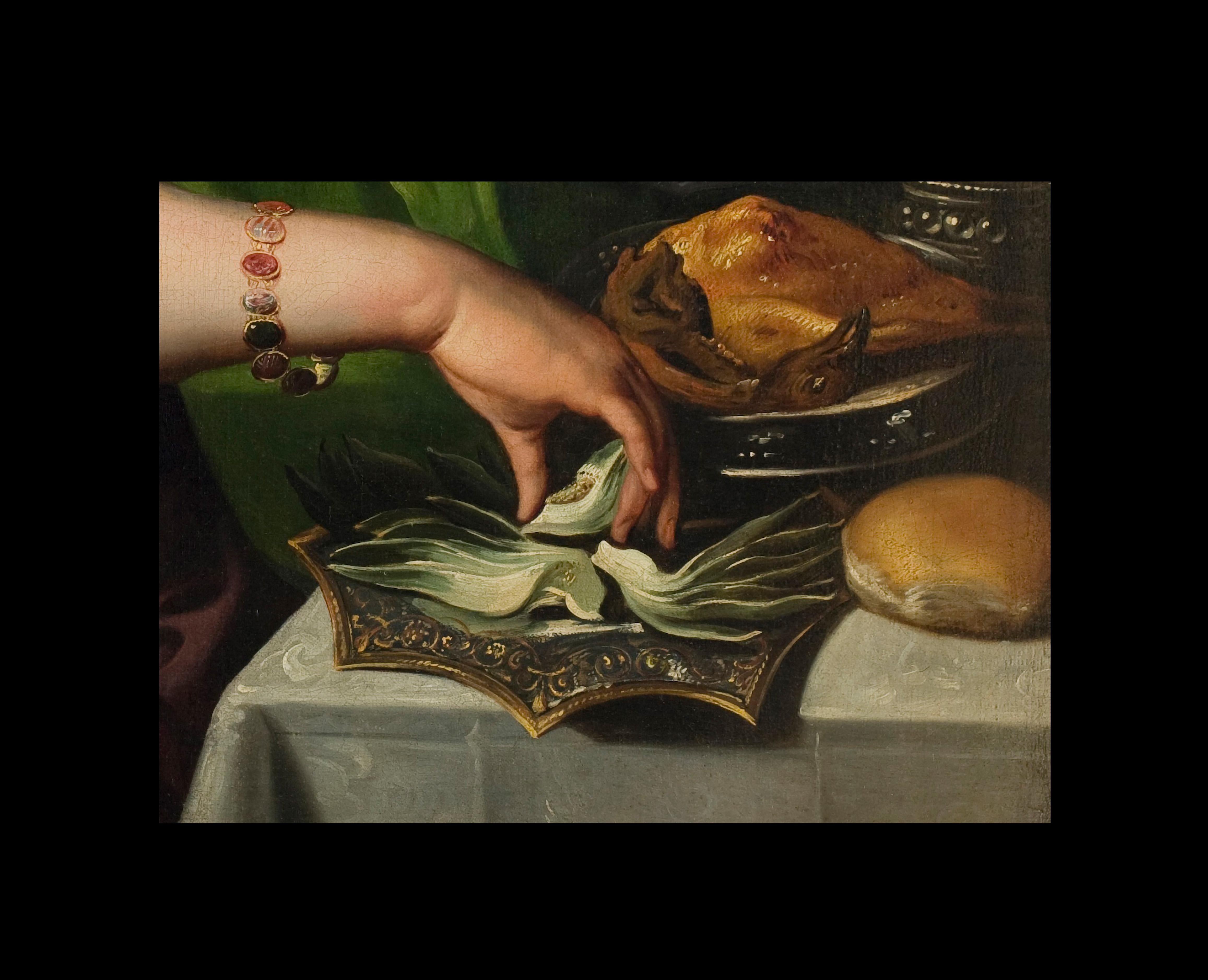 Primo XVII secolo di Abraham Janssens La zingara Olio su tela Arte antica in vendita 4