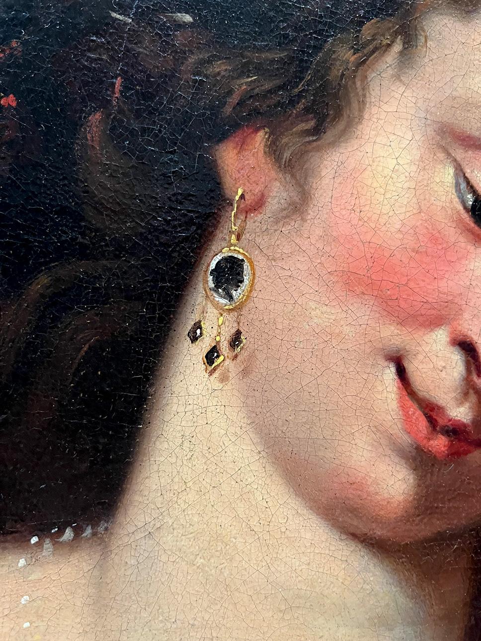 Principios del siglo XVII por Abraham Janssens El gitano Óleo sobre lienzo Arte del Viejo Maestro en venta 7