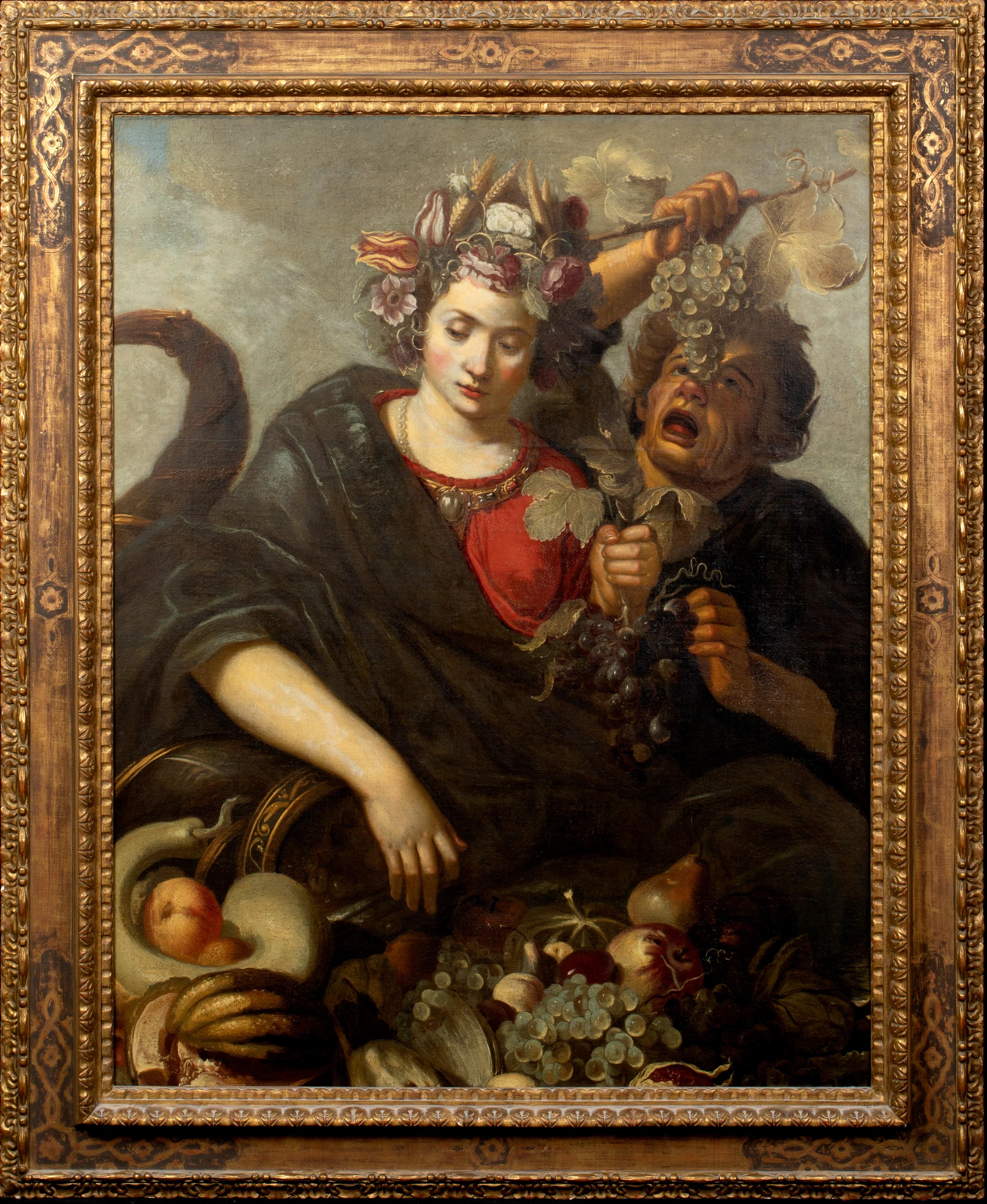 Persephone & The Allegory Of Plenty, 16th/17th Century  - Painting by Abraham Janssens