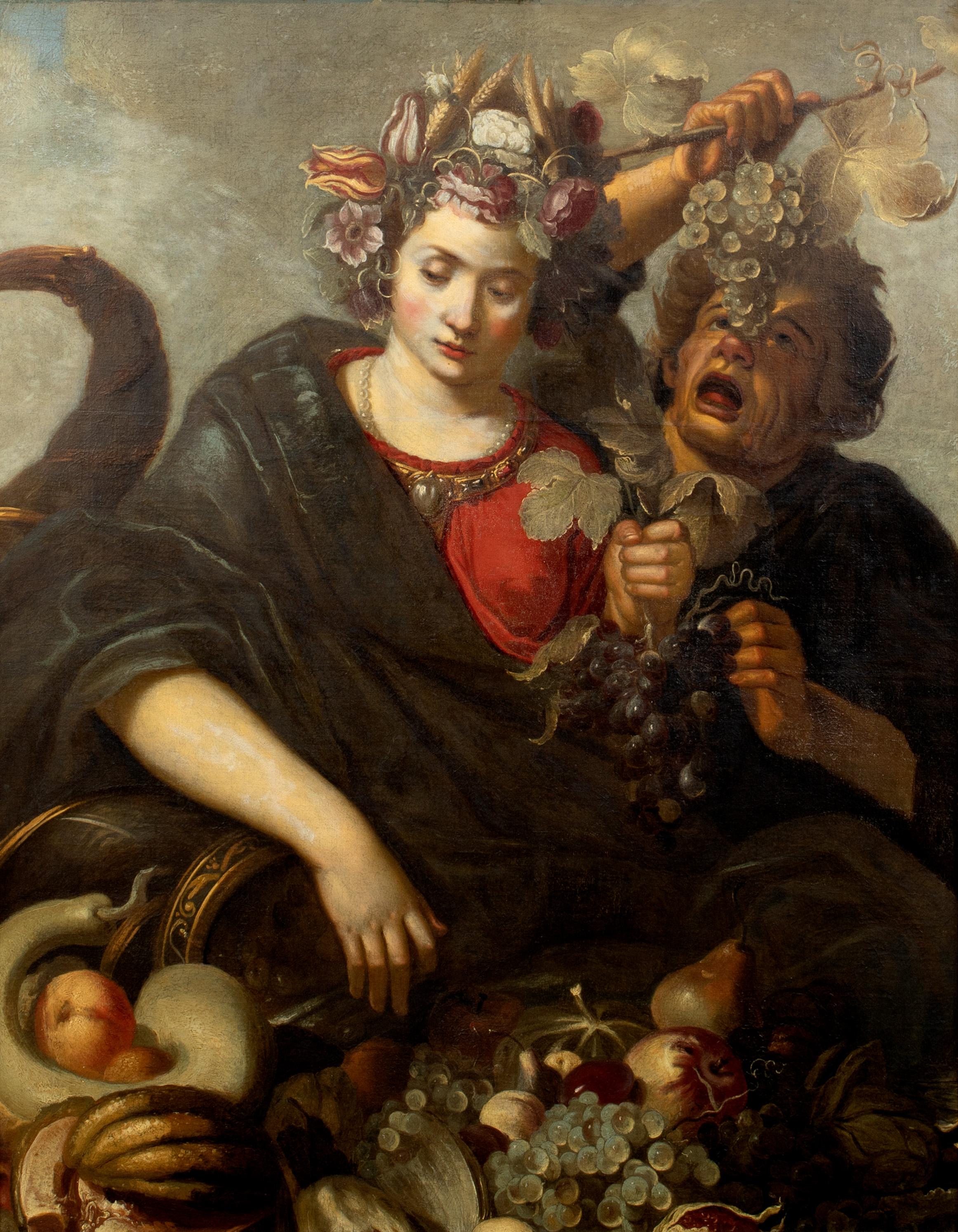 Abraham Janssens Portrait Painting - Persephone & The Allegory Of Plenty, 16th/17th Century 