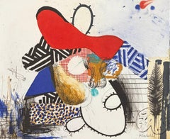 "Senza titolo II", incisione astratta di Abraham Lacalle, 2004, 15x12,5 pollici