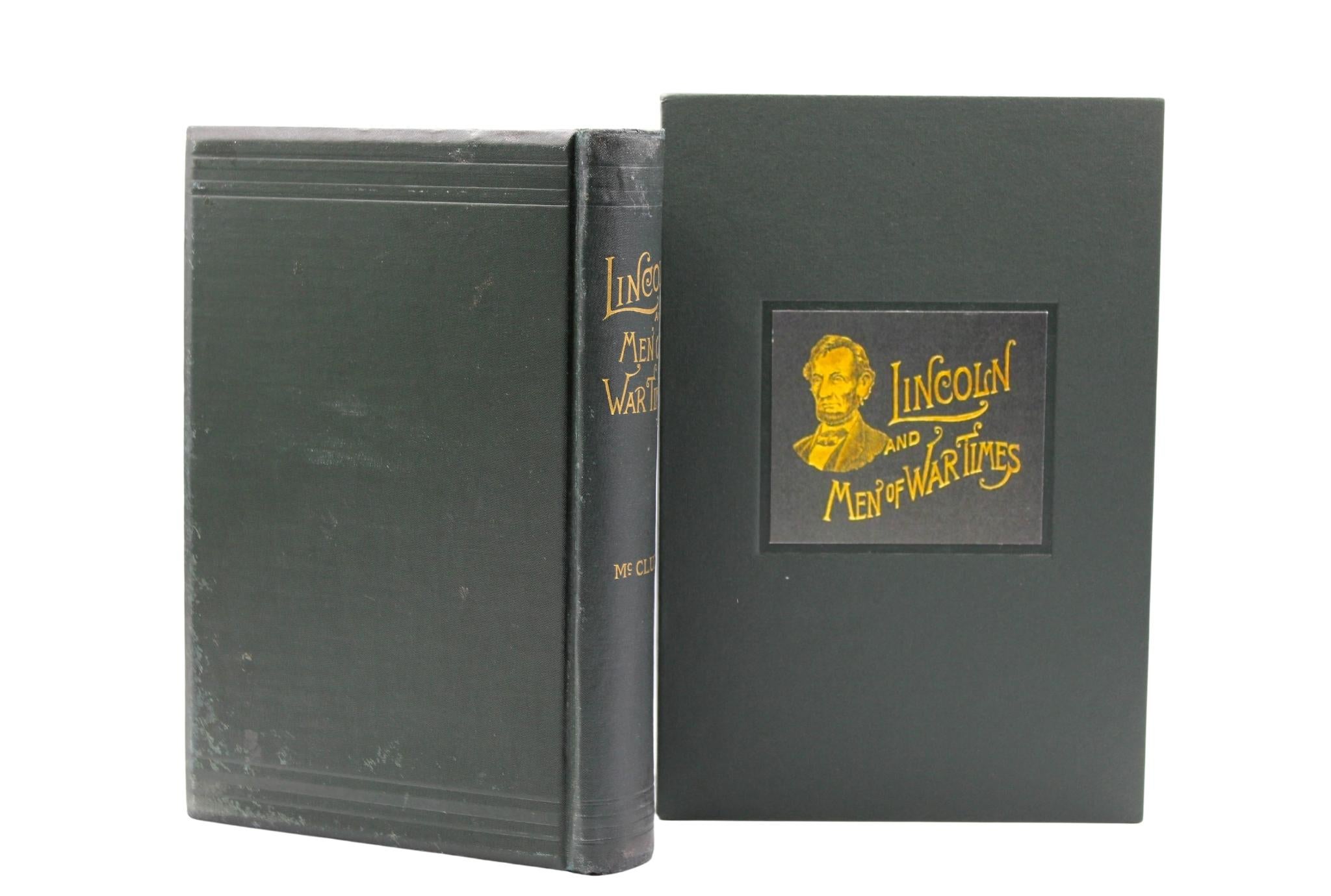 Gilt Abraham Lincoln and Men of War-Times by A. K. McClure, First Edition, 1892 For Sale