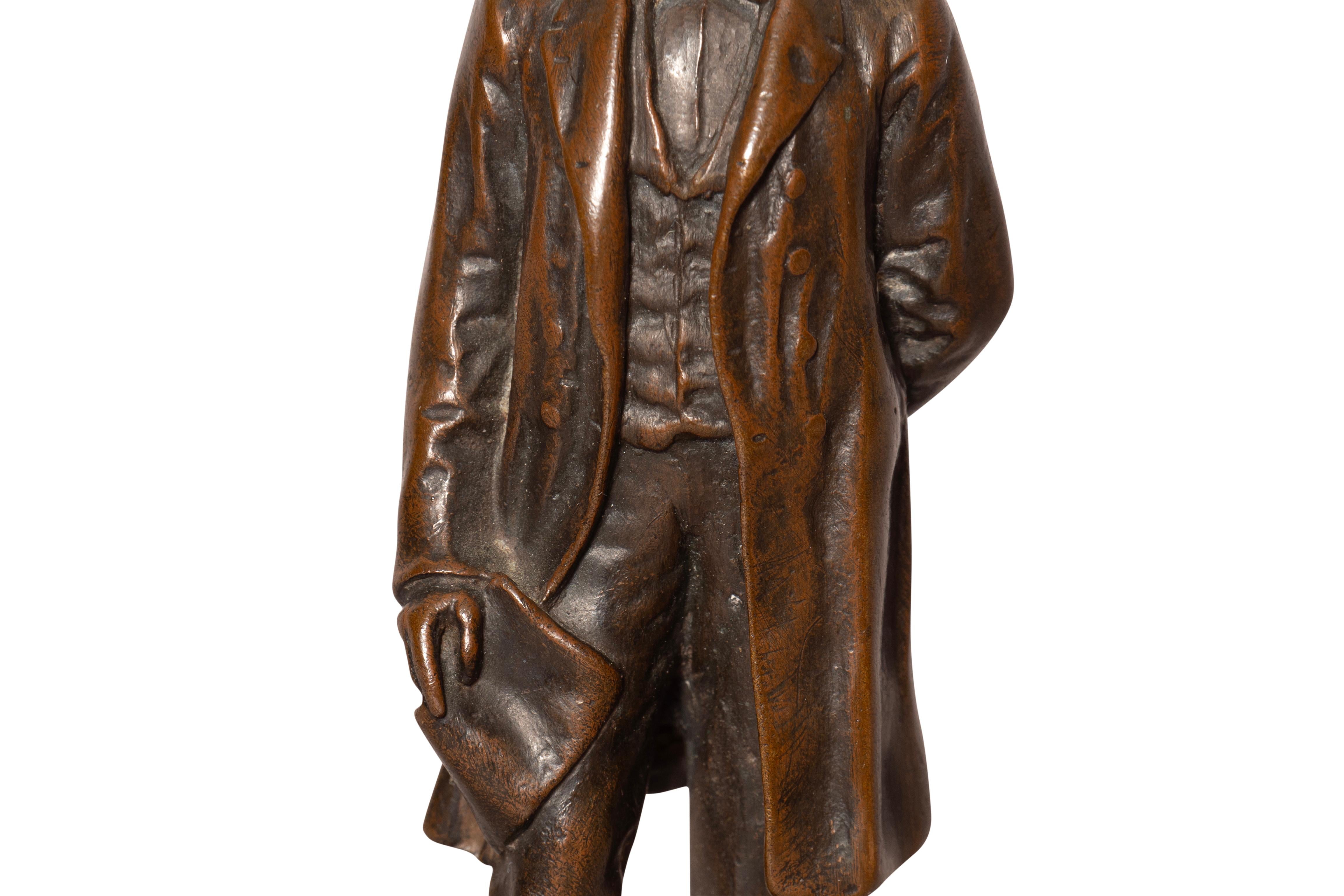 Fin du XIXe siècle Bronze Abraham Lincoln par George E Bissell en vente