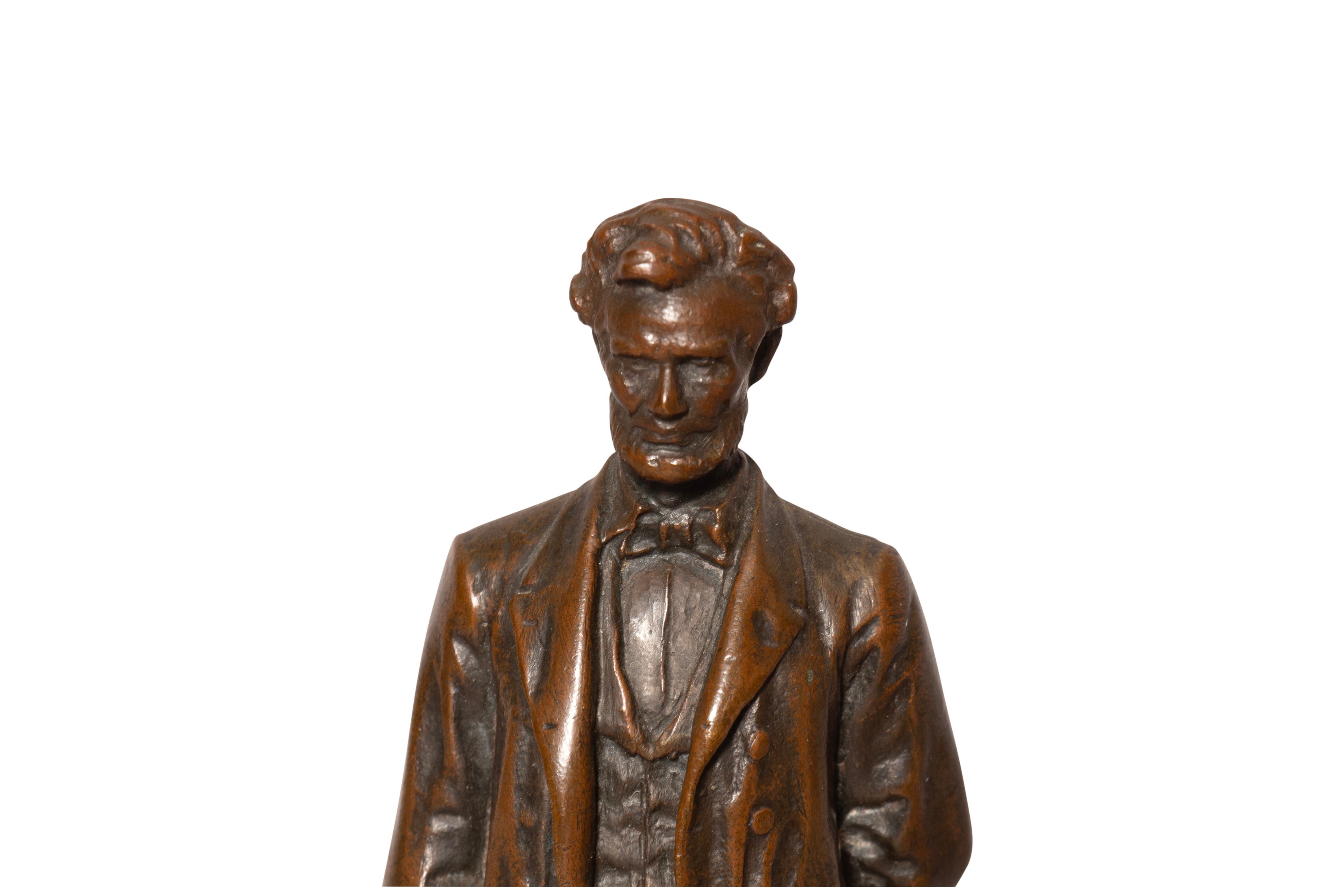 Abraham Lincoln Bronze By George E Bissell For Sale 1
