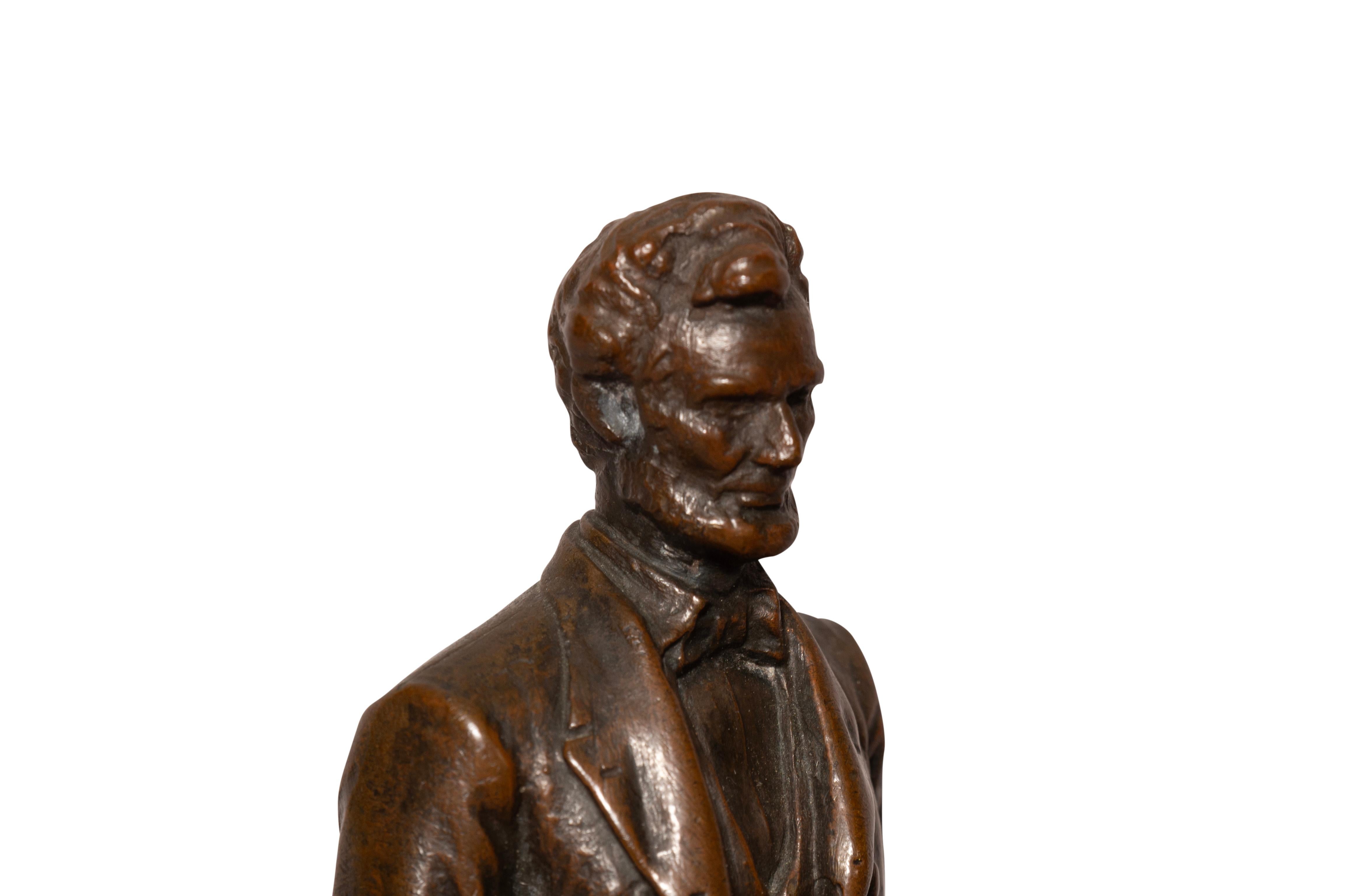 Bronze Abraham Lincoln par George E Bissell en vente 2