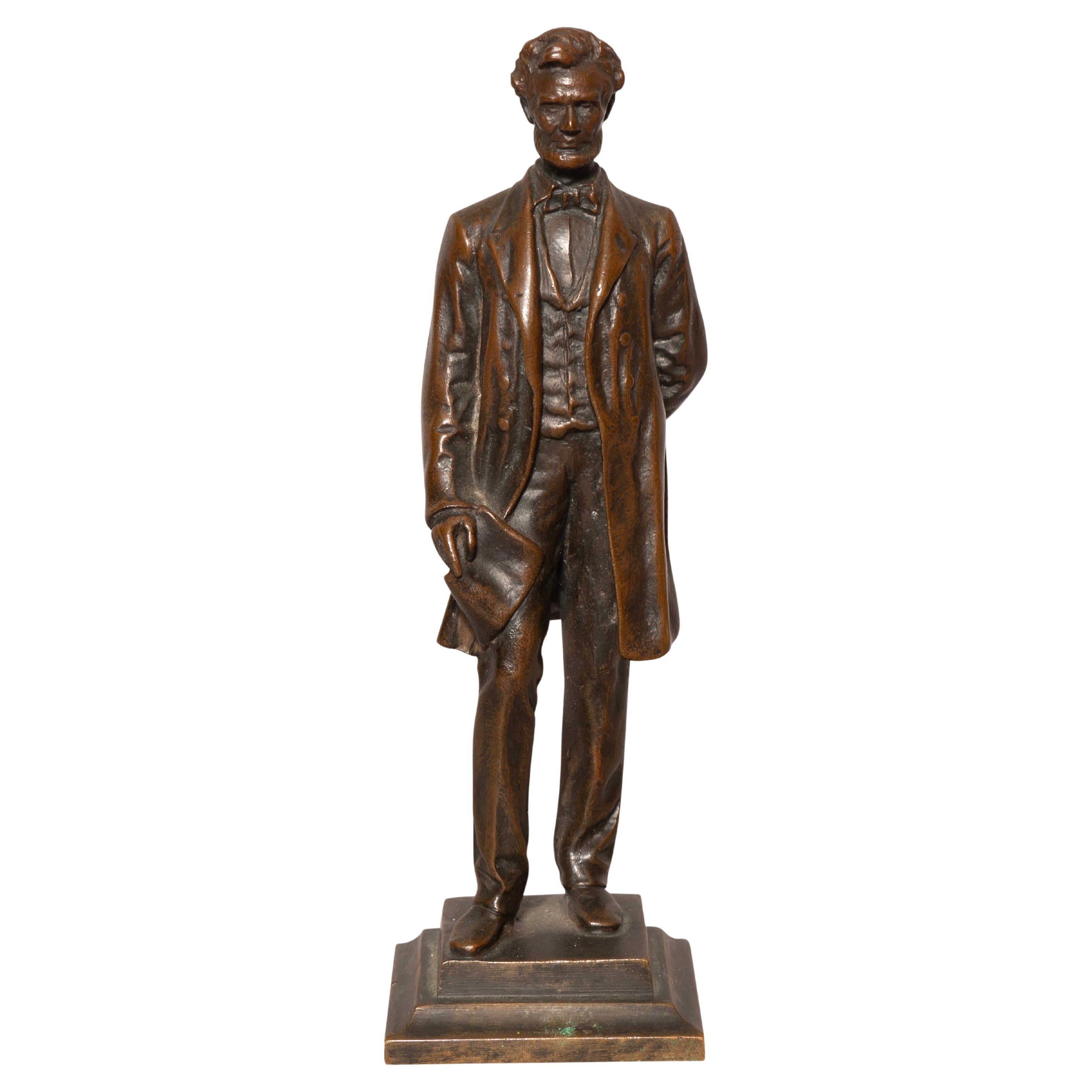 Bronze Abraham Lincoln par George E Bissell en vente