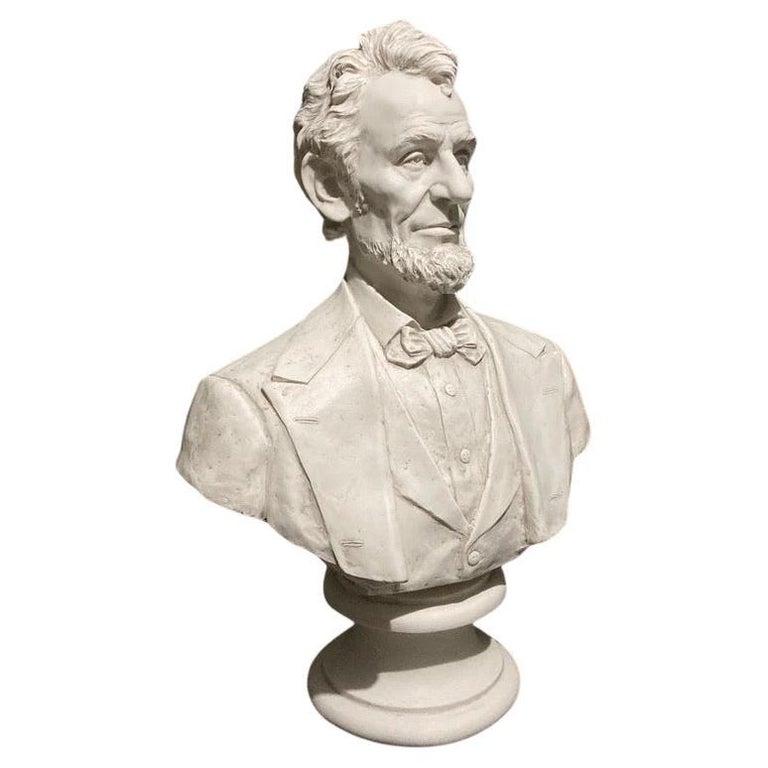 Scultura con busto ritratto di Abraham Lincoln, 20° secolo In condizioni ottime in vendita a Southall, GB