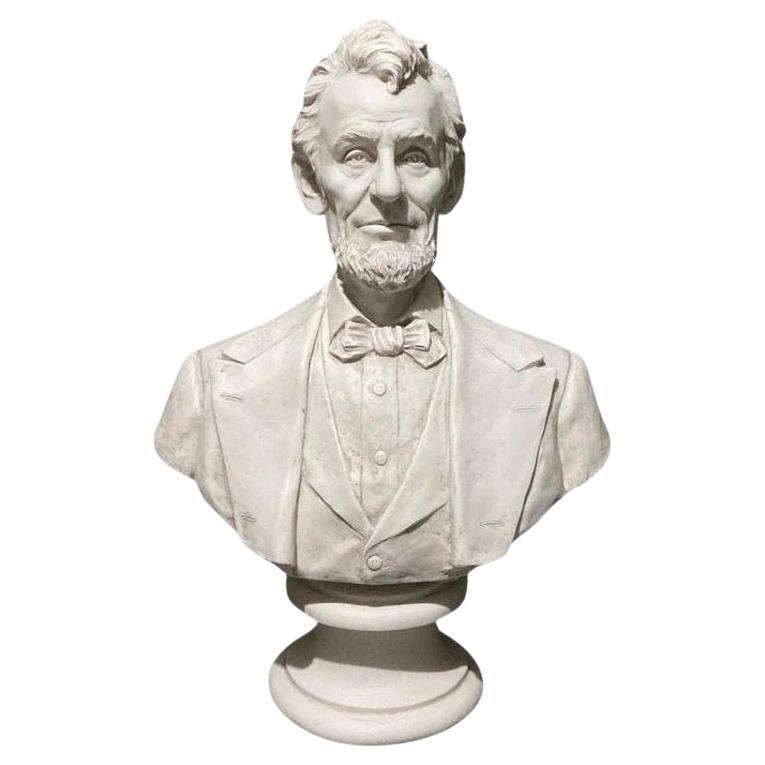 Escultura Busto Retrato de Abraham Lincoln, siglo XX
