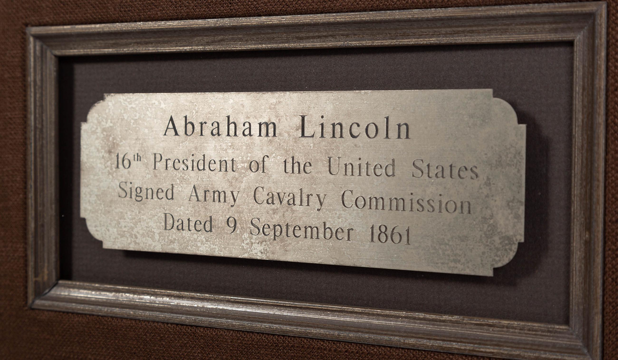 19th Century Abraham Lincoln Signed Military Commission, Dated September 9 1861 For Sale