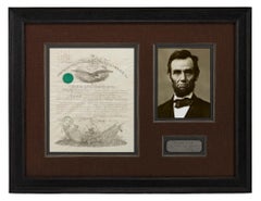 Commission militaire signée par Abraham Lincoln, datée du 9 septembre 1861