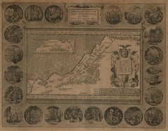 Abraham Ortelius (1527-1598) - 17th Century Engraving, Map of the Holy Land