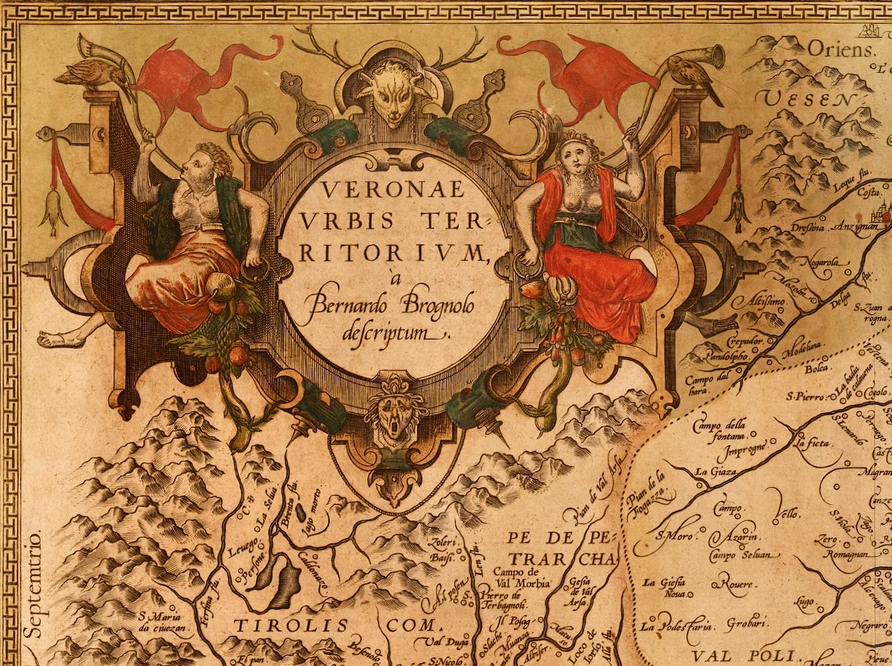 Italie du Nord : carte colorée à la main du XVIe siècle par Abraham Ortelius en vente 1
