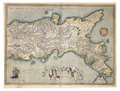 Regnum Neapolitanum Map - Original Etching by Abraham Ortelius - 1584