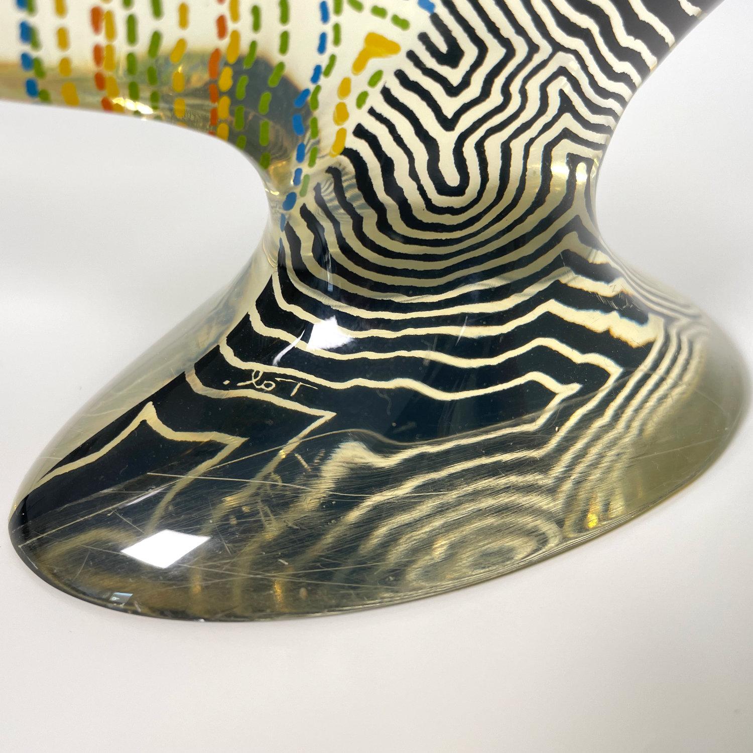 Abraham Palatnik Acrylic Rooster Figurine For Sale 5