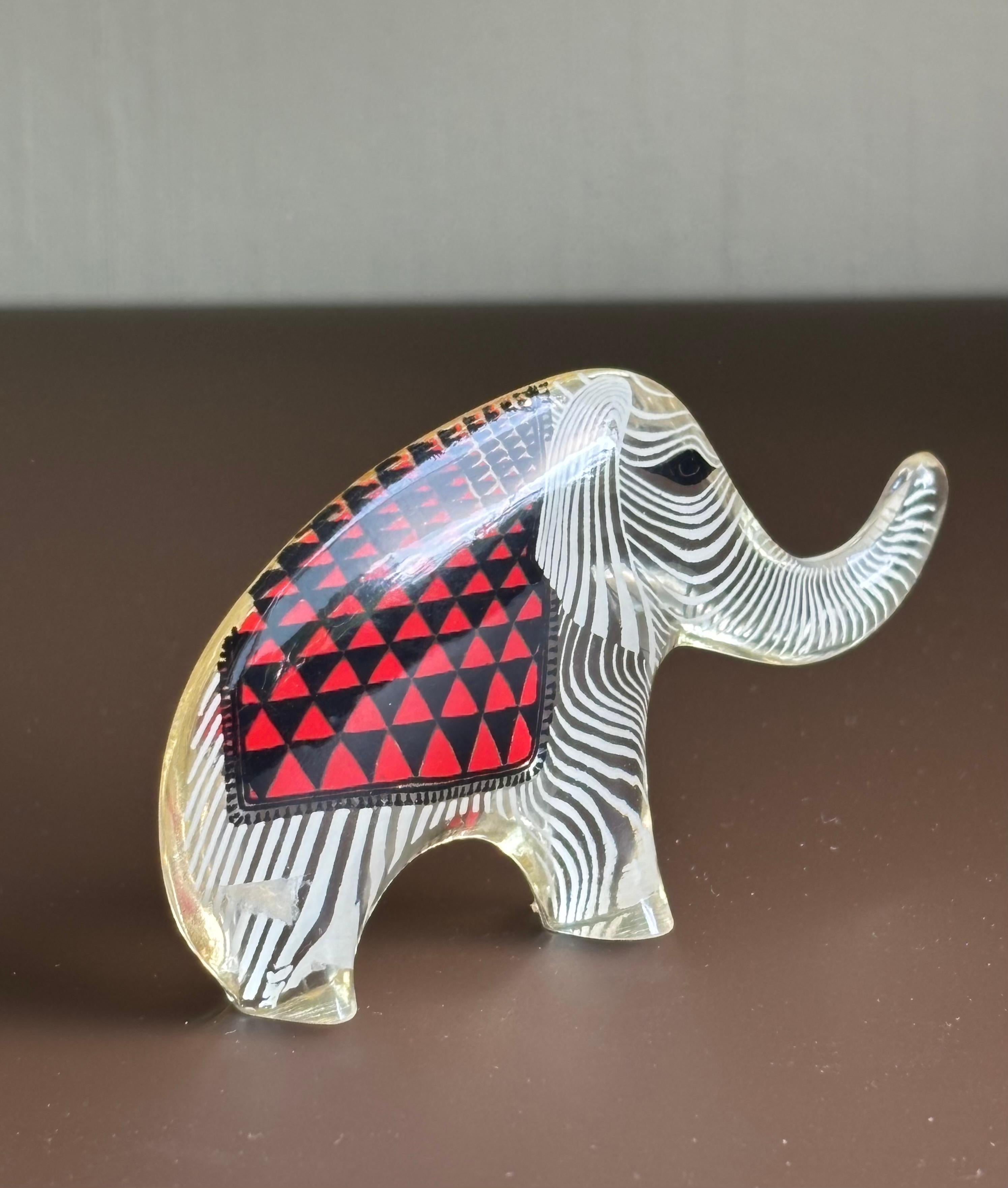 Brazilian Abraham Palatnik Kinetic Lucite Acrylic Elephant. For Sale