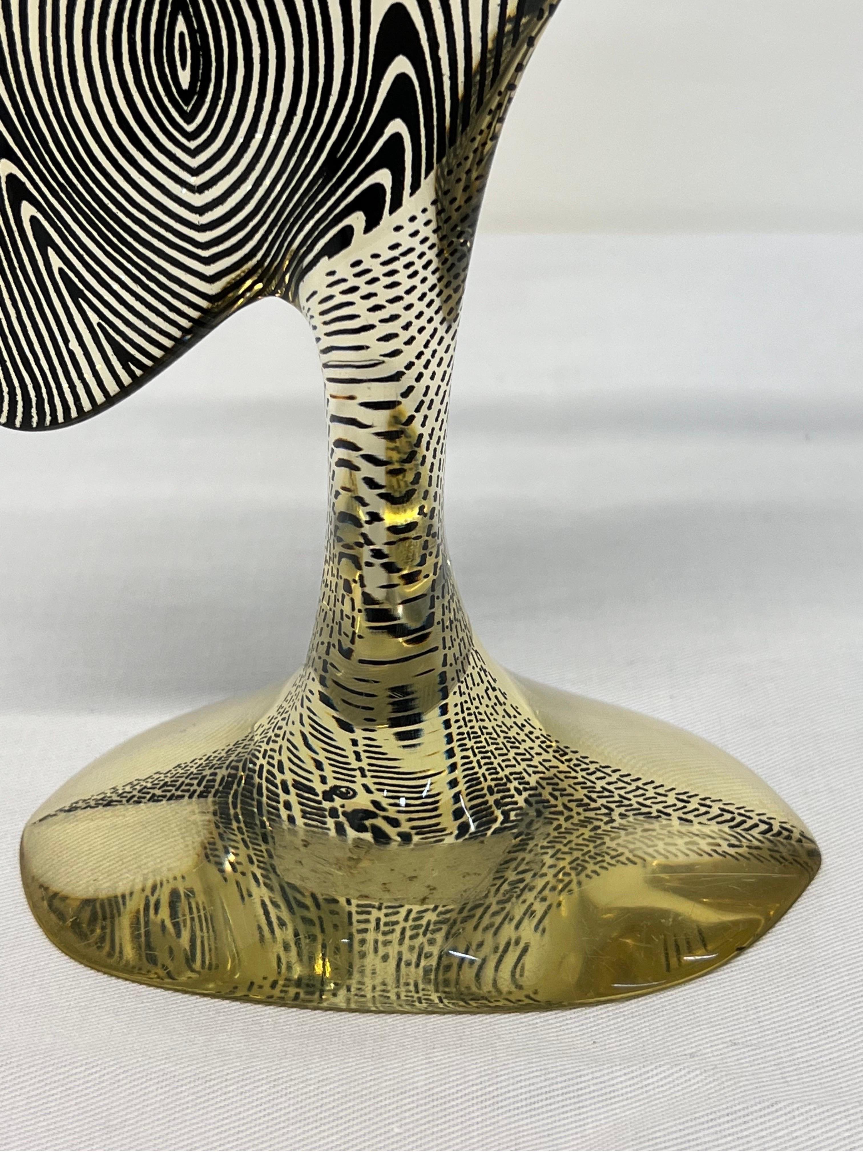 Abraham Palatnik Kinetic Resin Heron Sculpture, Brazil, 1960s 6