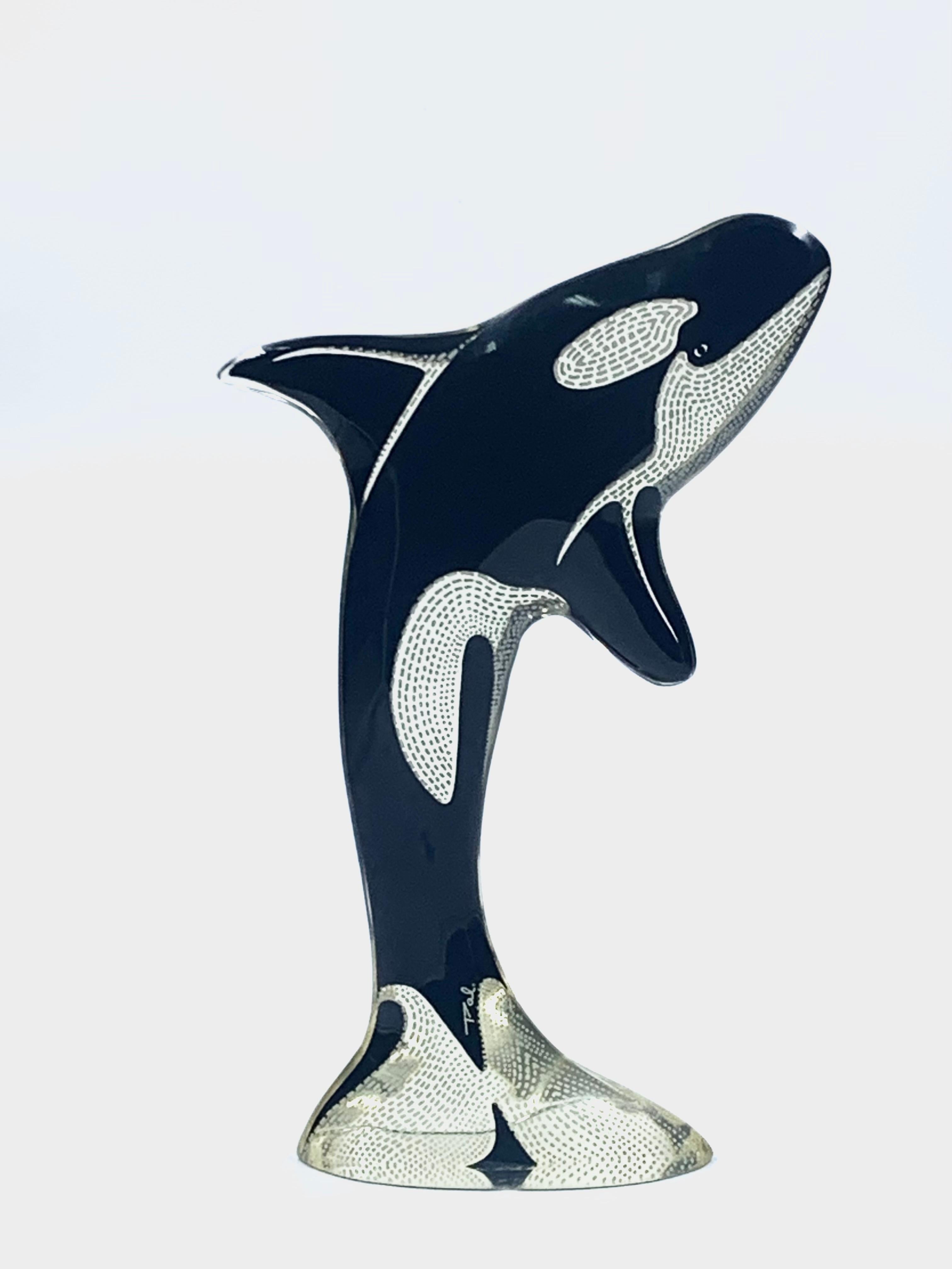 Molded Abraham Palatnik, large lucite Orca, Brazil, c.1970.