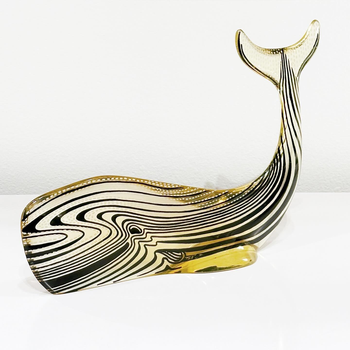 Modern Abraham Palatnik Lucite Acrylic Jumbo Whale 1970s Brazil Op Art