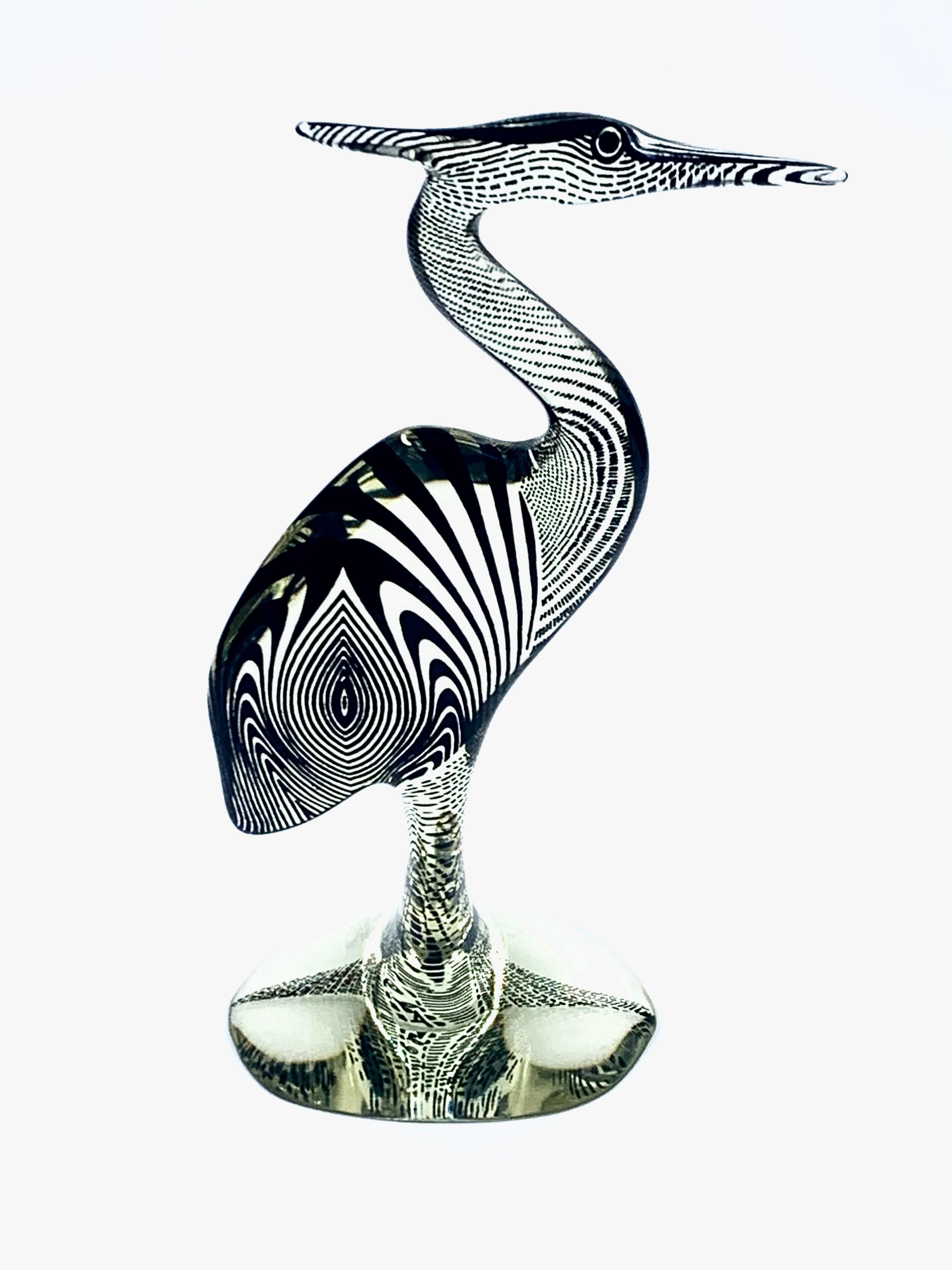 Abraham Palatnik, lucite large Heron, Brazil, c.1970. In condizioni buone in vendita a Pymble, NSW