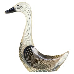 Abraham Palatnik Escultura de cisne de arte óptico de lucita