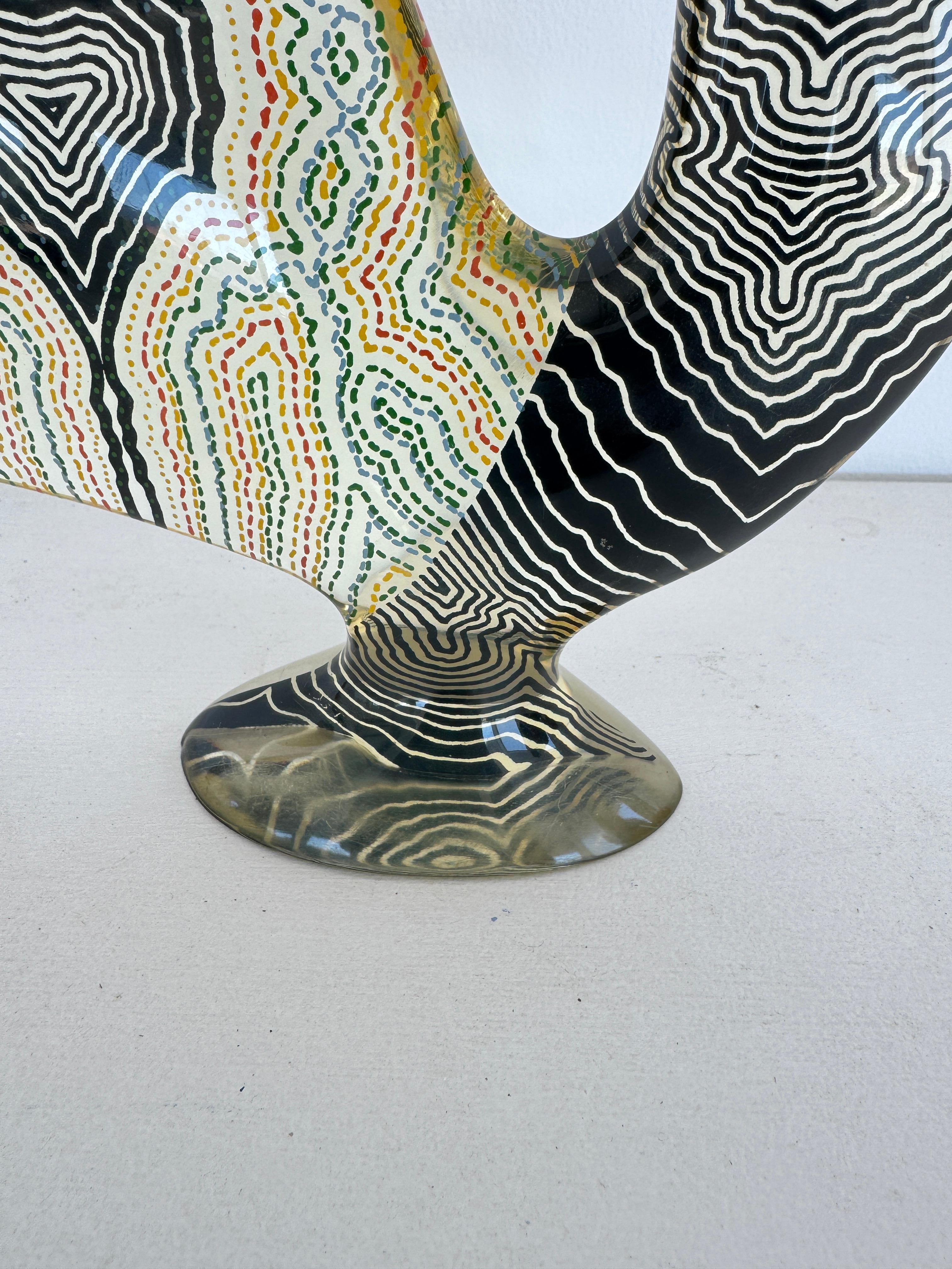 Abraham Palatnik Modernist Rooster Skulptur aus mehrfarbigem Acrylharz, Brasilien im Angebot 6
