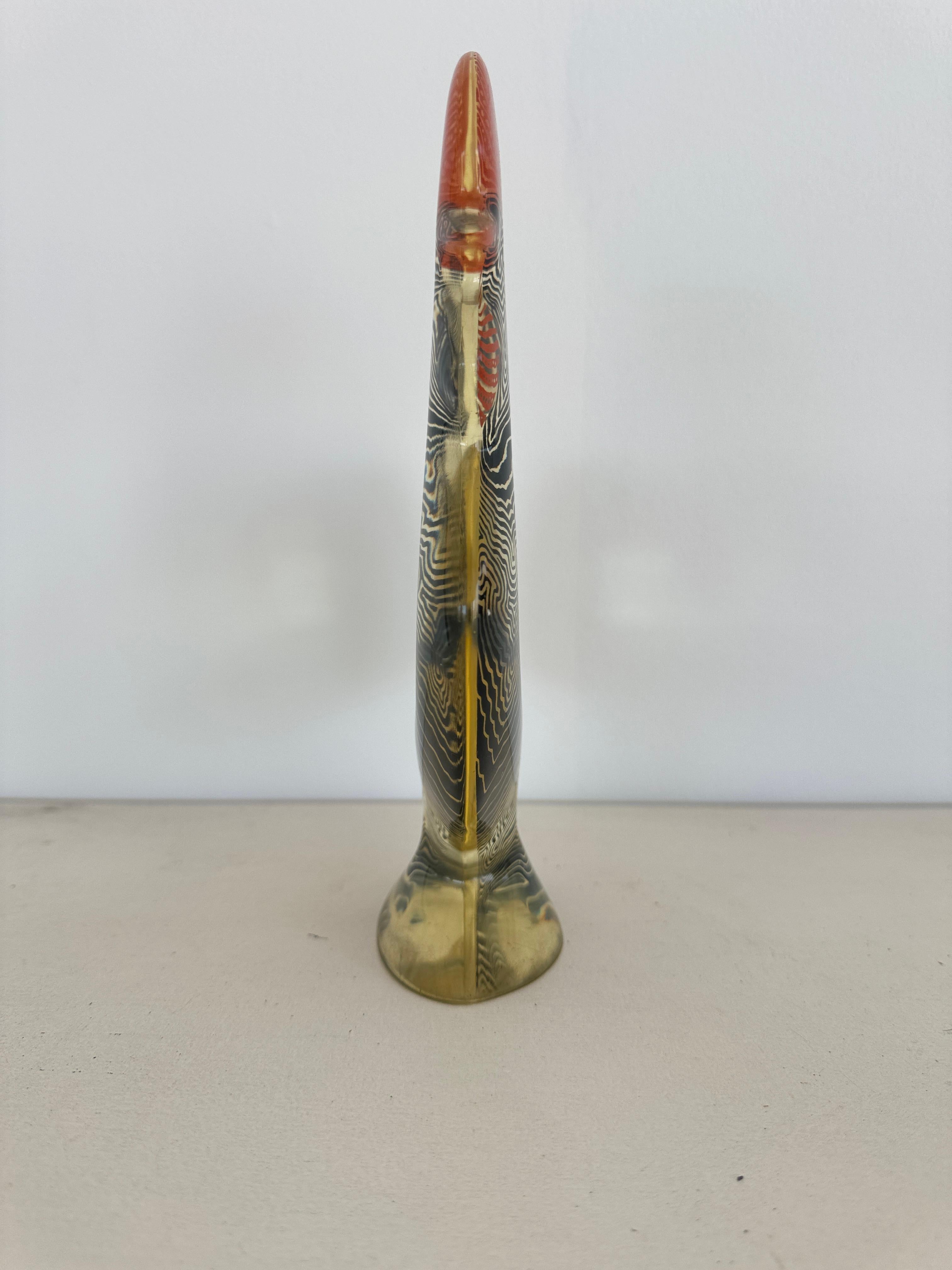 Abraham Palatnik Modernist Rooster Skulptur aus mehrfarbigem Acrylharz, Brasilien im Angebot 3