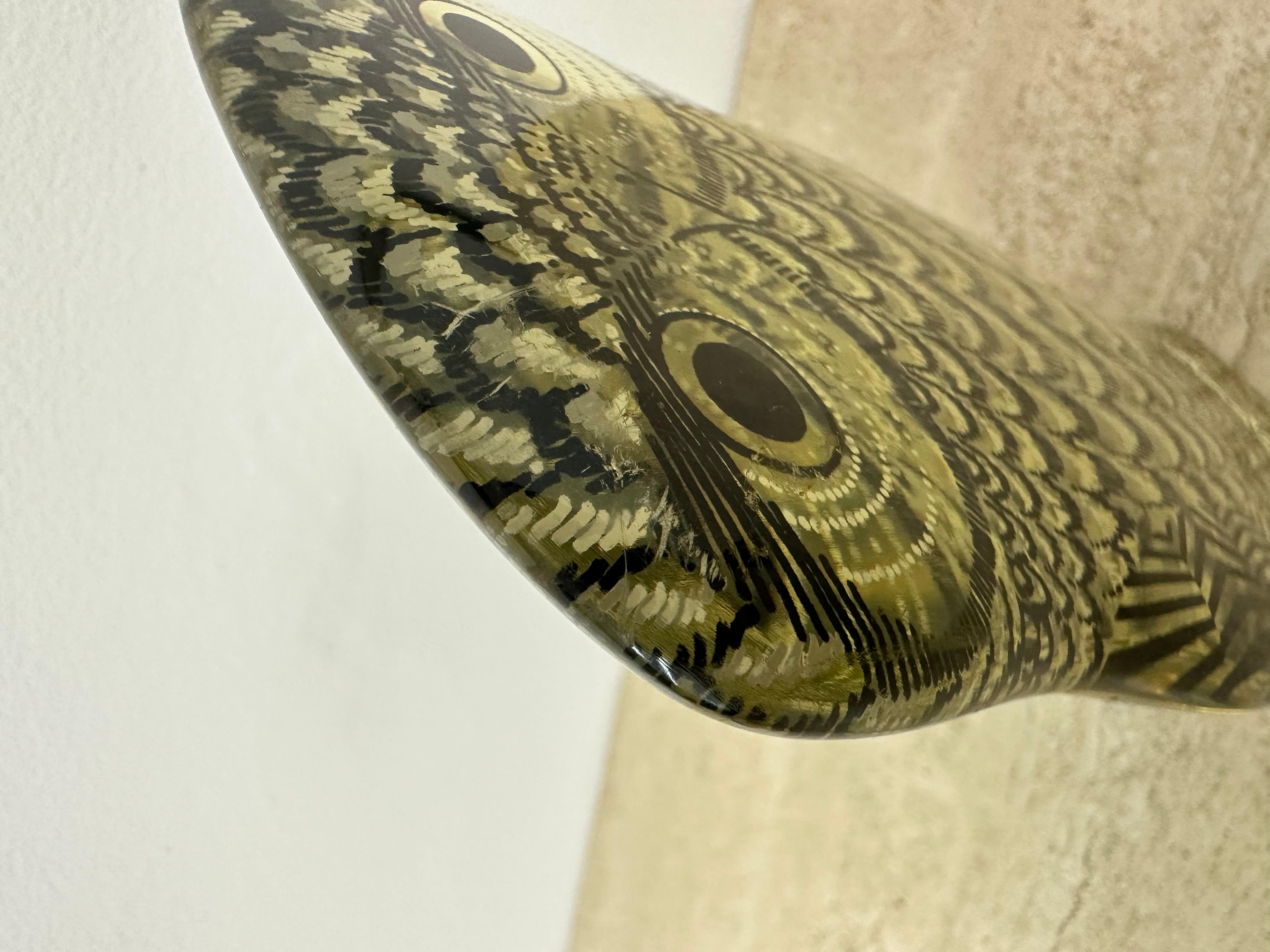 Abraham Palatnik Op Art lucite owl , Brazil 1970s 12