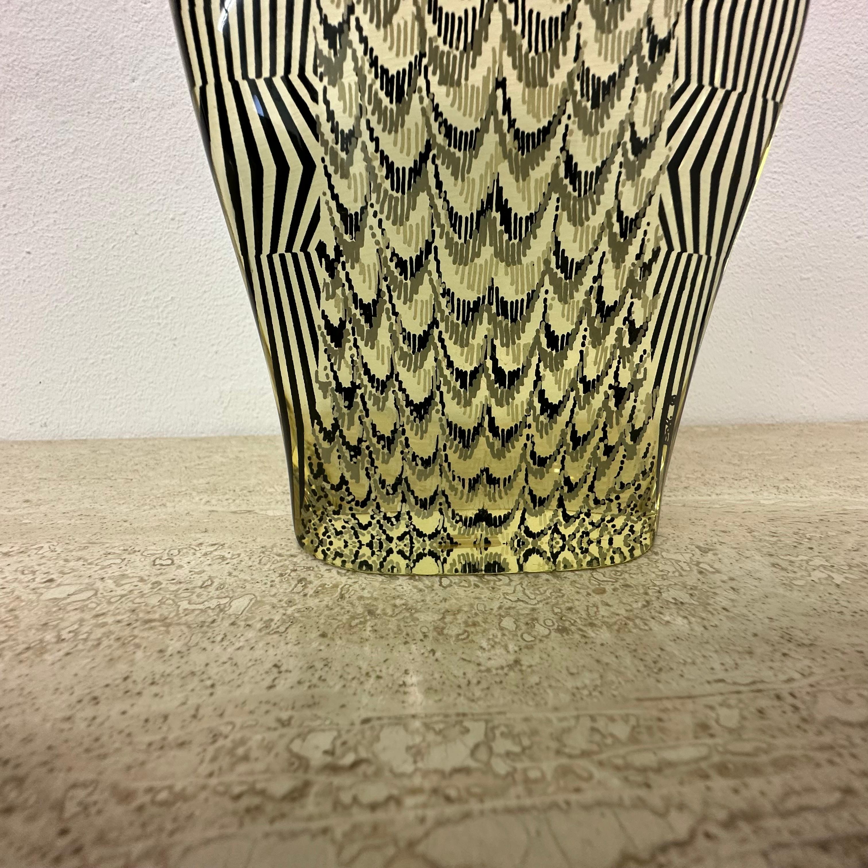 Lucite Abraham Palatnik Op Art lucite owl , Brazil 1970s
