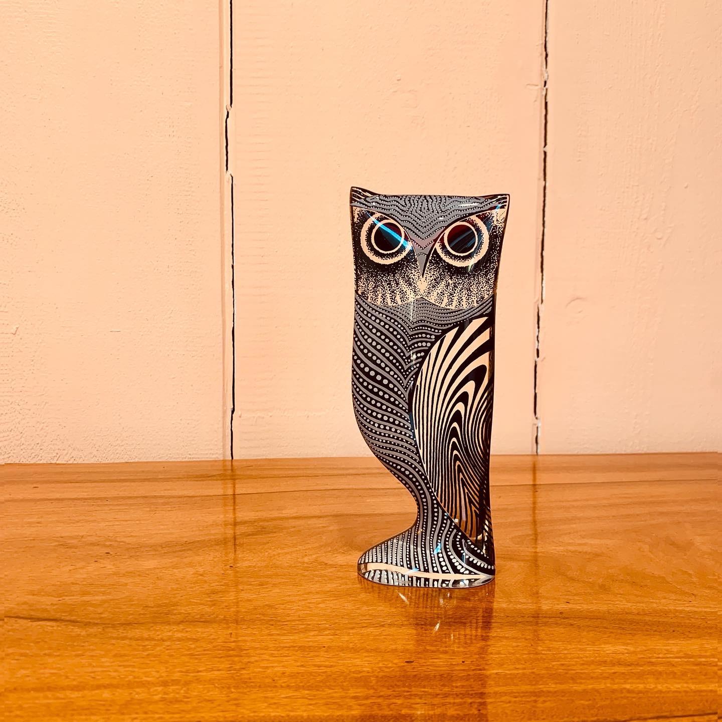 Brazilian Abraham Palatnik, Owl, Kinetic sculpture in acrylic resin. Brazil, c. 1970