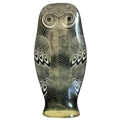 Abraham Palatnik Tall Op Art Acrylic Owl Sculpture