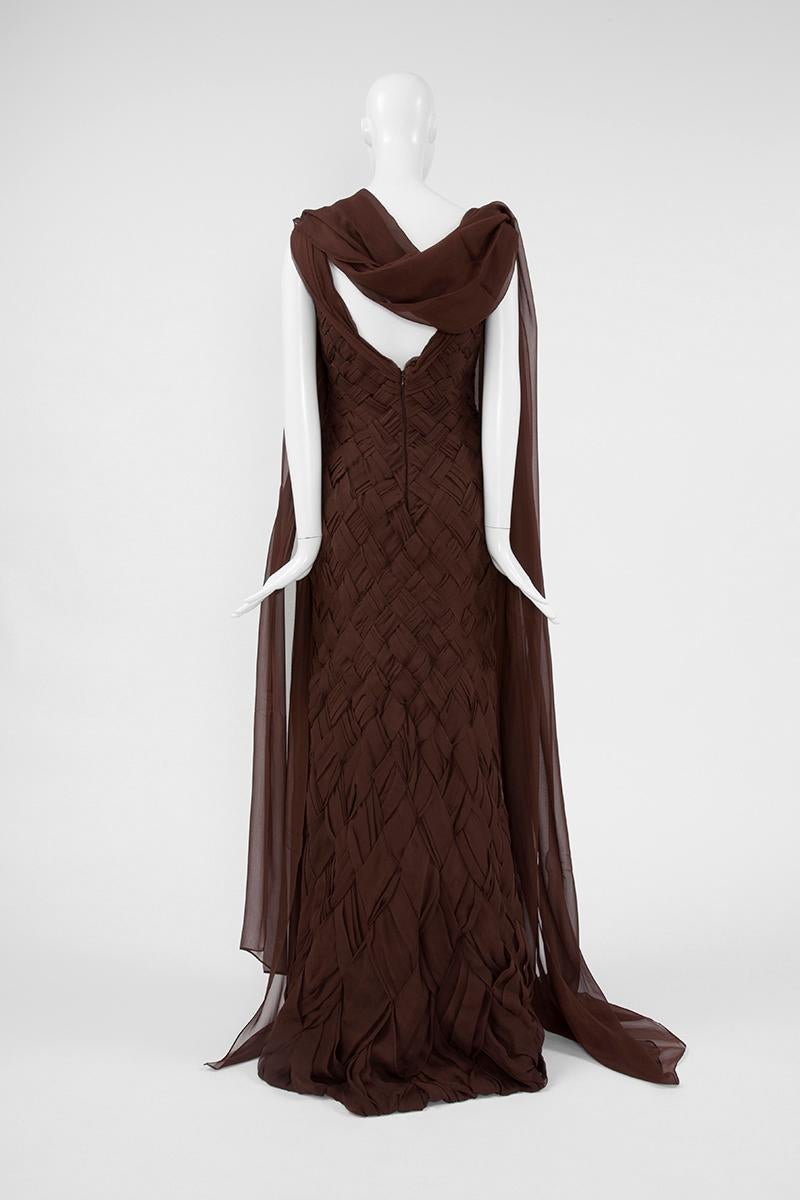 Abraham Pelham Haute Couture Gown and Stole  For Sale 7