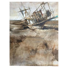 ABRAHAM PINTO (1976) - LOW TIDE Sign 21th Century