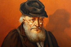 Man With Music Box II, Oil Painting by Abraham Straski