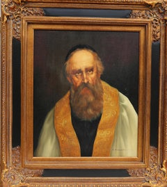 Rabbi, Ölgemälde von Abraham Straski