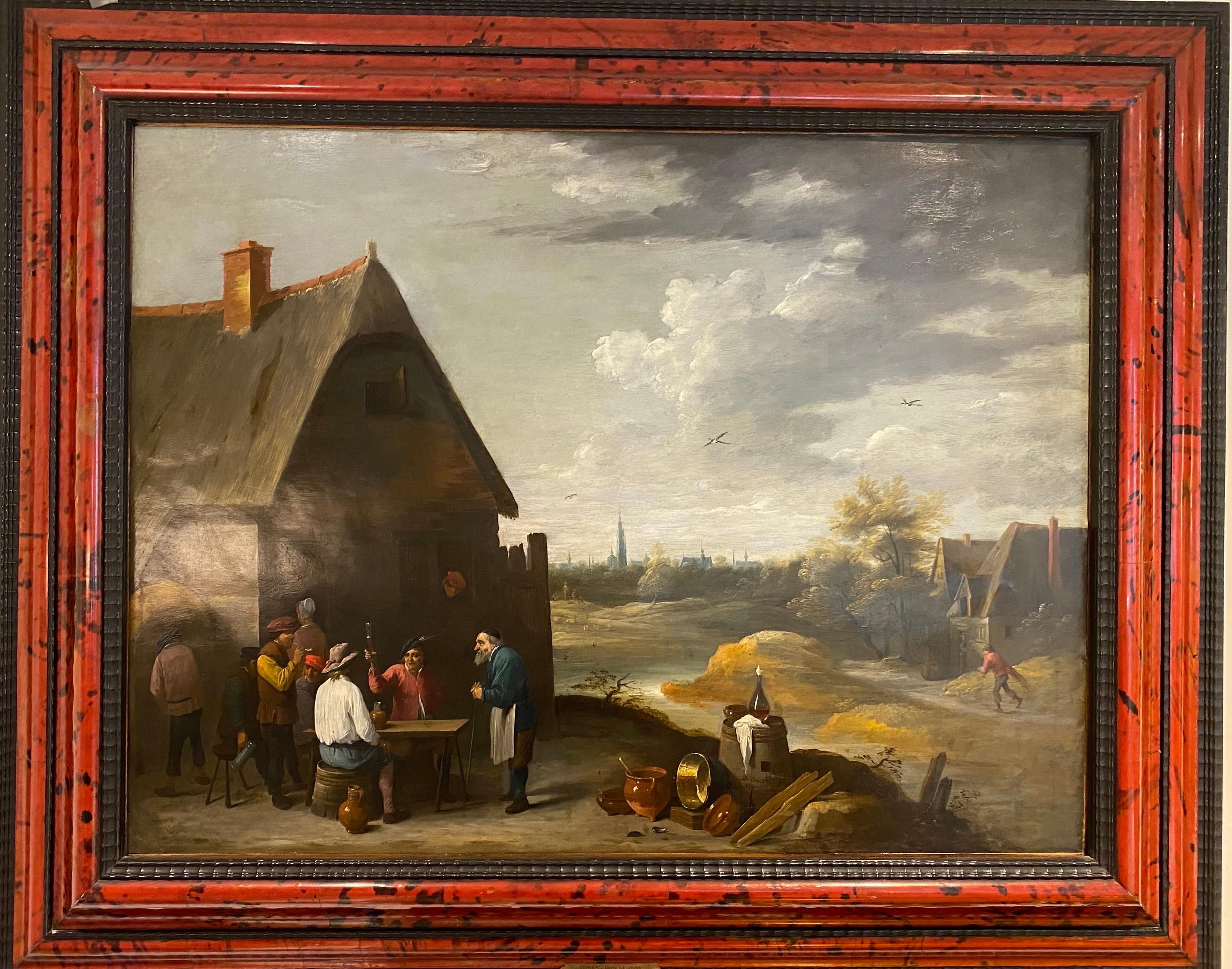 Abraham Teniers Figurative Painting - 17 century.
Oil on copper.
