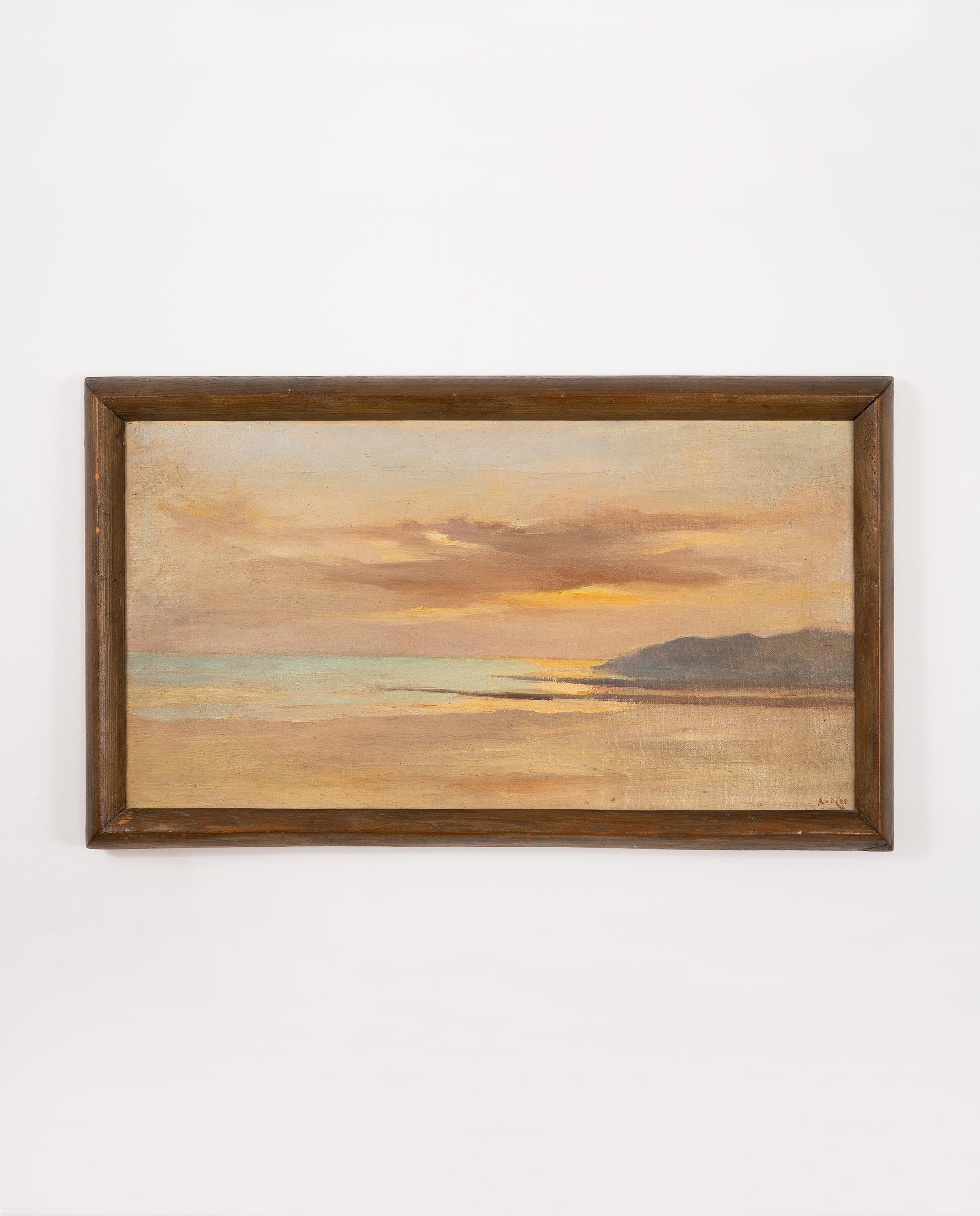 Ölgemälde auf Leinwand des niederländischen Künstlers Abraham van der Zee (1882-1958), elegant präsentiert in seinem Original-Holzrahmen. Als bedeutende Persönlichkeit der niederländischen Kunst des frühen 20. Jahrhunderts war van der Zee stark von