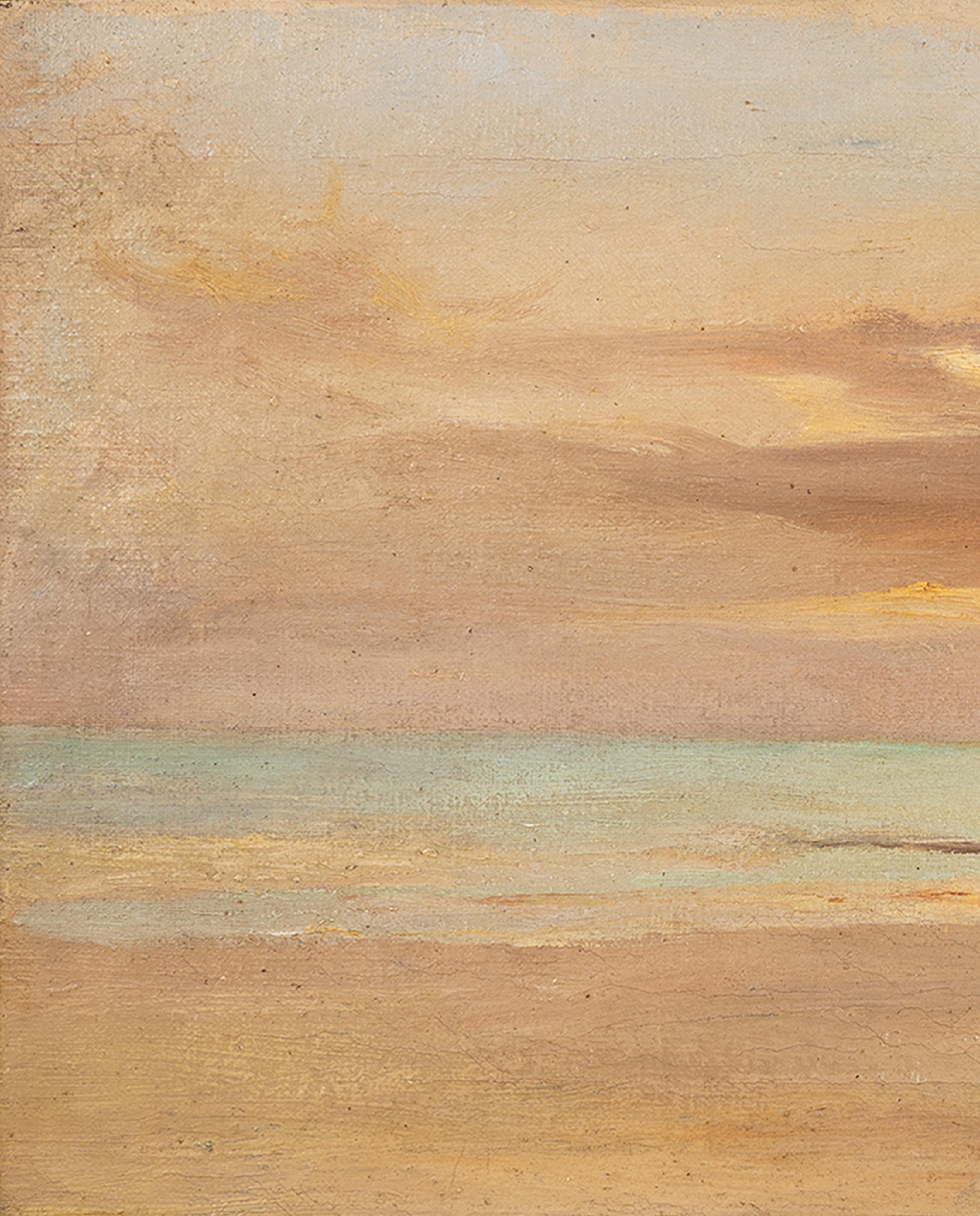 Abraham Van Der Zee, Seasight, 1940, Öl auf Leinwand, gerahmt (Geölt) im Angebot