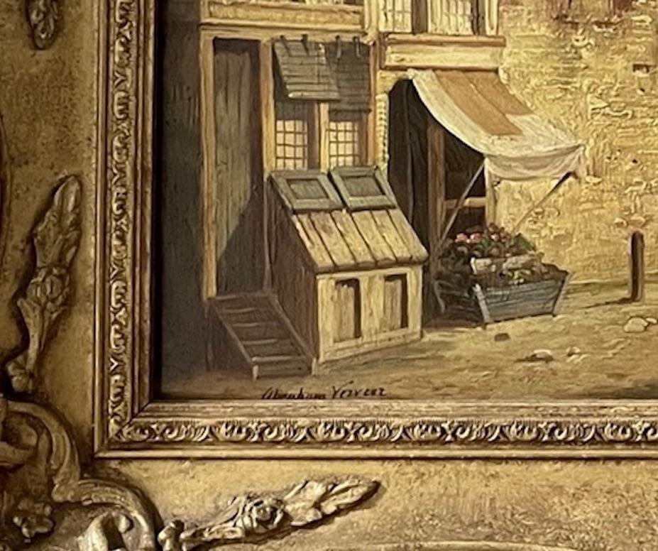 Scena di Townes olandese firmata all'inizio del XX secolo olio su tela in vendita 3