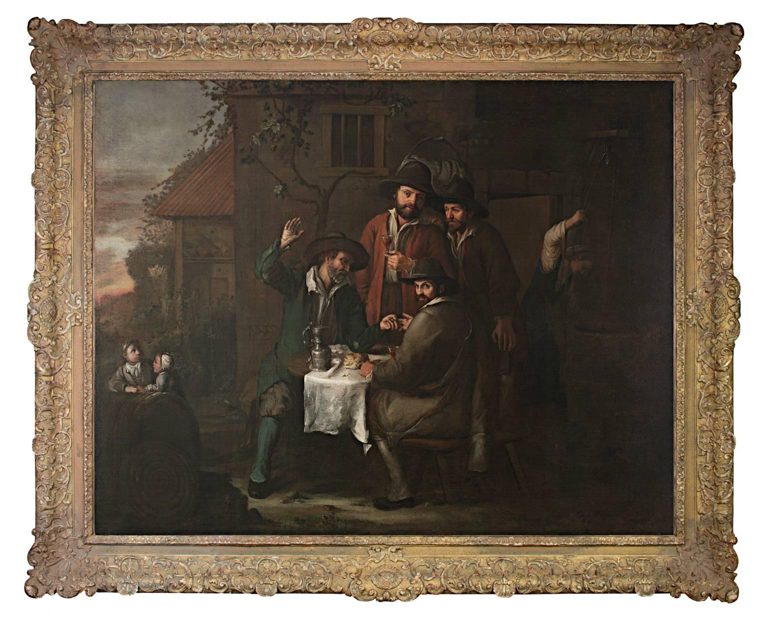 Abraham WIllemsens Still-Life Painting - 1600s Baroque Spiritual Ghosts Supernatural Intense Figures Medieval Old Masters