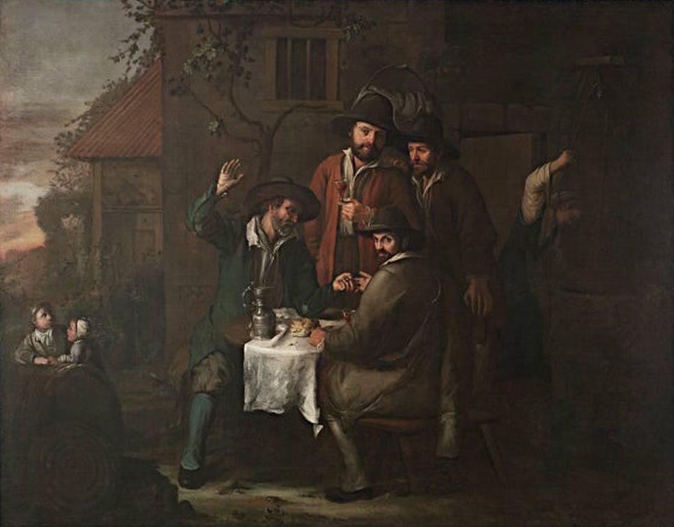Barock Spiritual Ghosts, übernatürliche, intensive Figuren, mittelalterliche, alte Meister, 1600er Jahre – Painting von Abraham WIllemsens